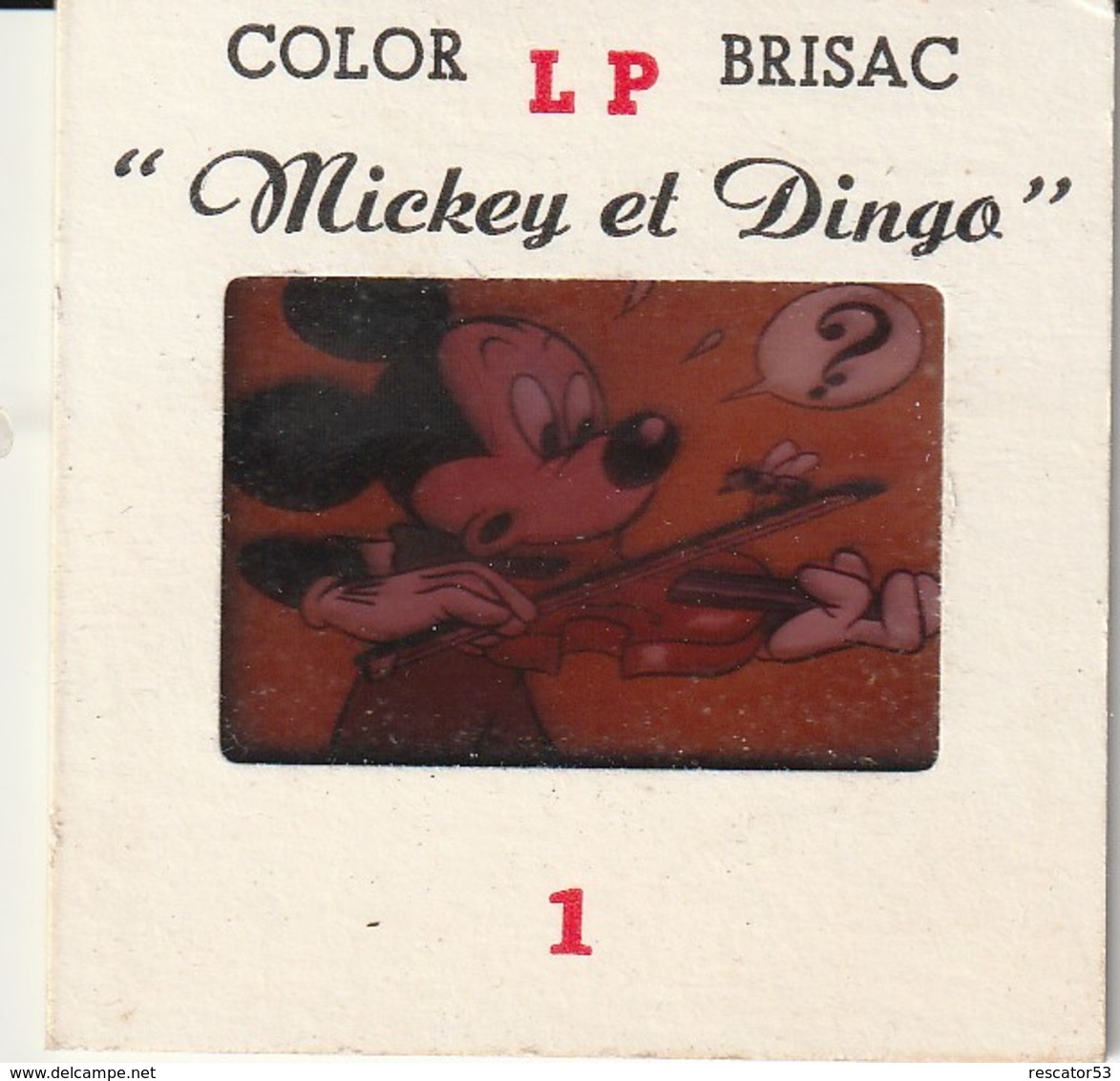 Rare Lot De 5 Diapositives Disney Mickey - Dias