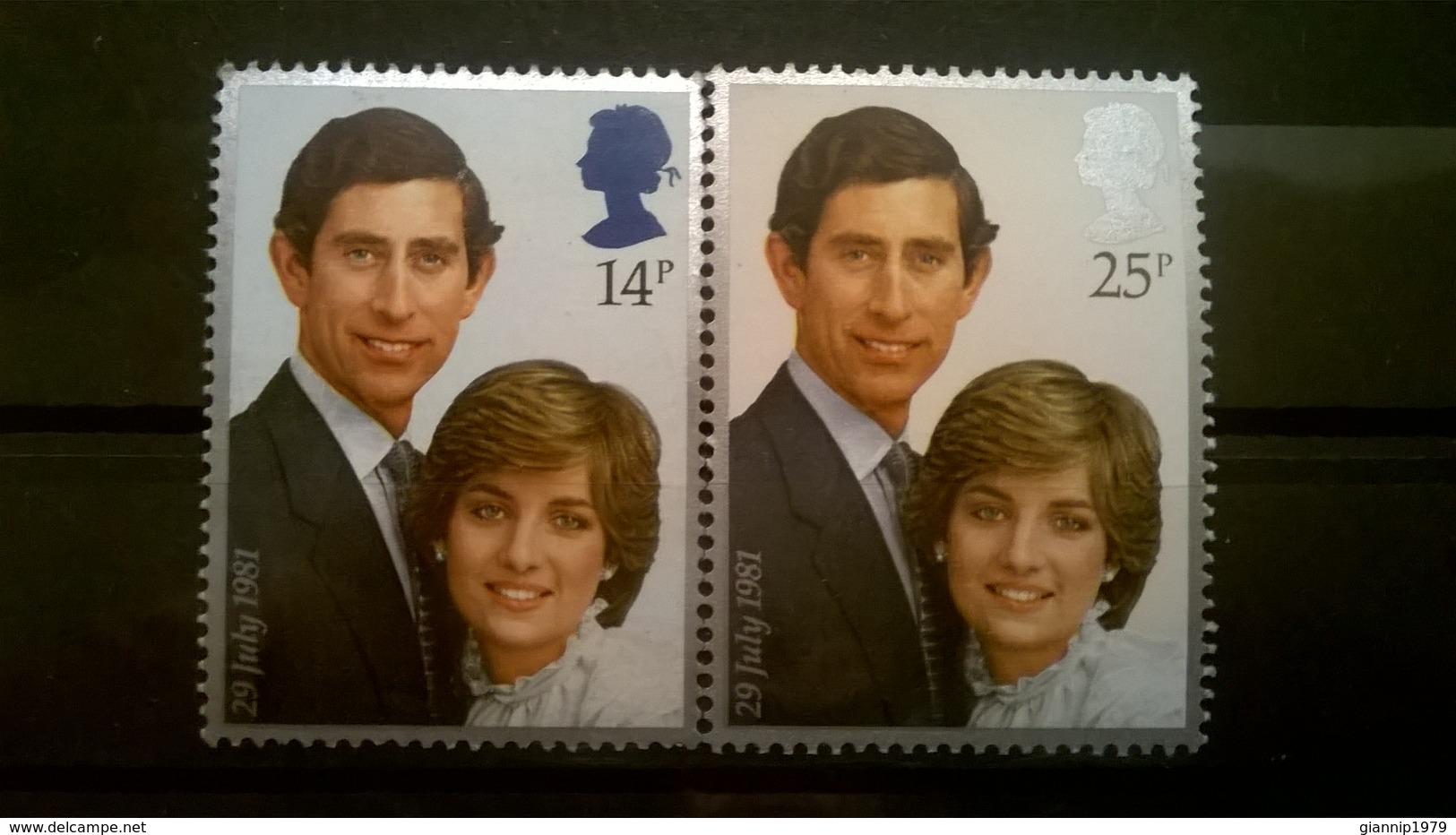 FRANCOBOLLI STAMPS GRAN BRETAGNA 1981 MNH** NUOVI SERIE COMPLETA MATRIMONIO PRINCIPE CARLO LADY DIANA SPENCER - Nuovi