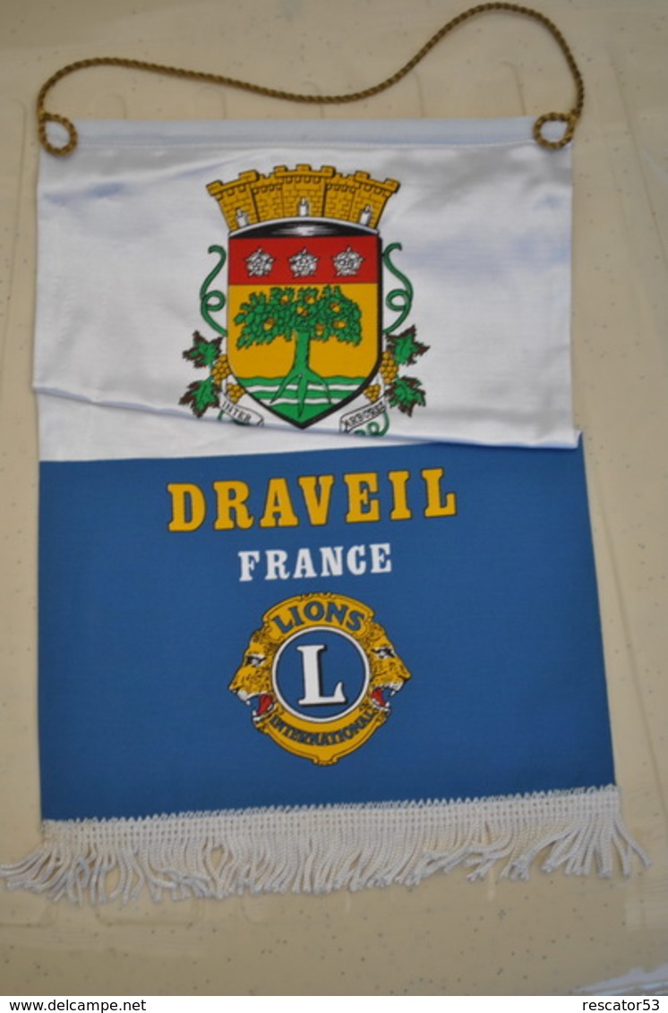 Rare Fanion Lion's Club Draveil - Andere & Zonder Classificatie