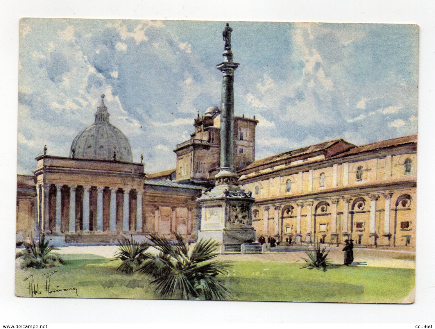 Vaticano - Il Cortile Del Belvedere - Omaggio Della Ditta Kores Di Milano - Non Viaggiata - (FDC13200) - Vaticano