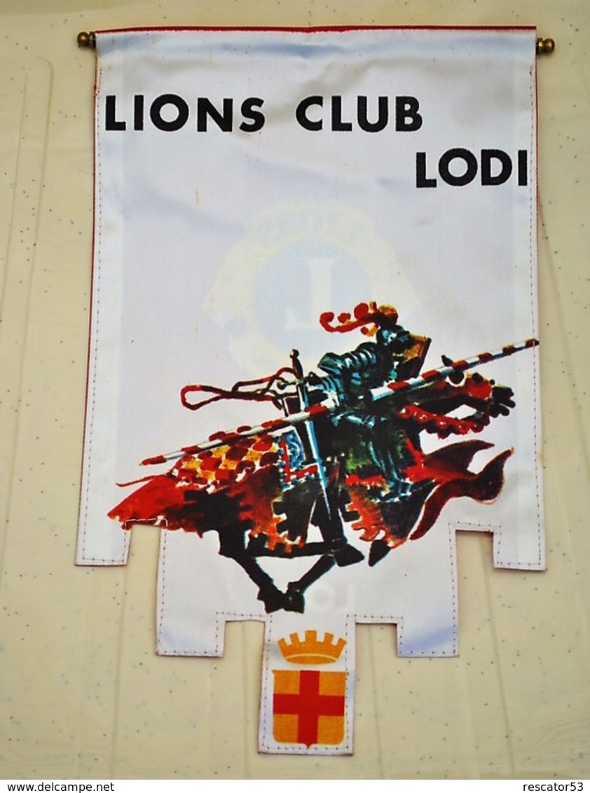 Rare Fanion Lion's Club  Lodi - Andere & Zonder Classificatie