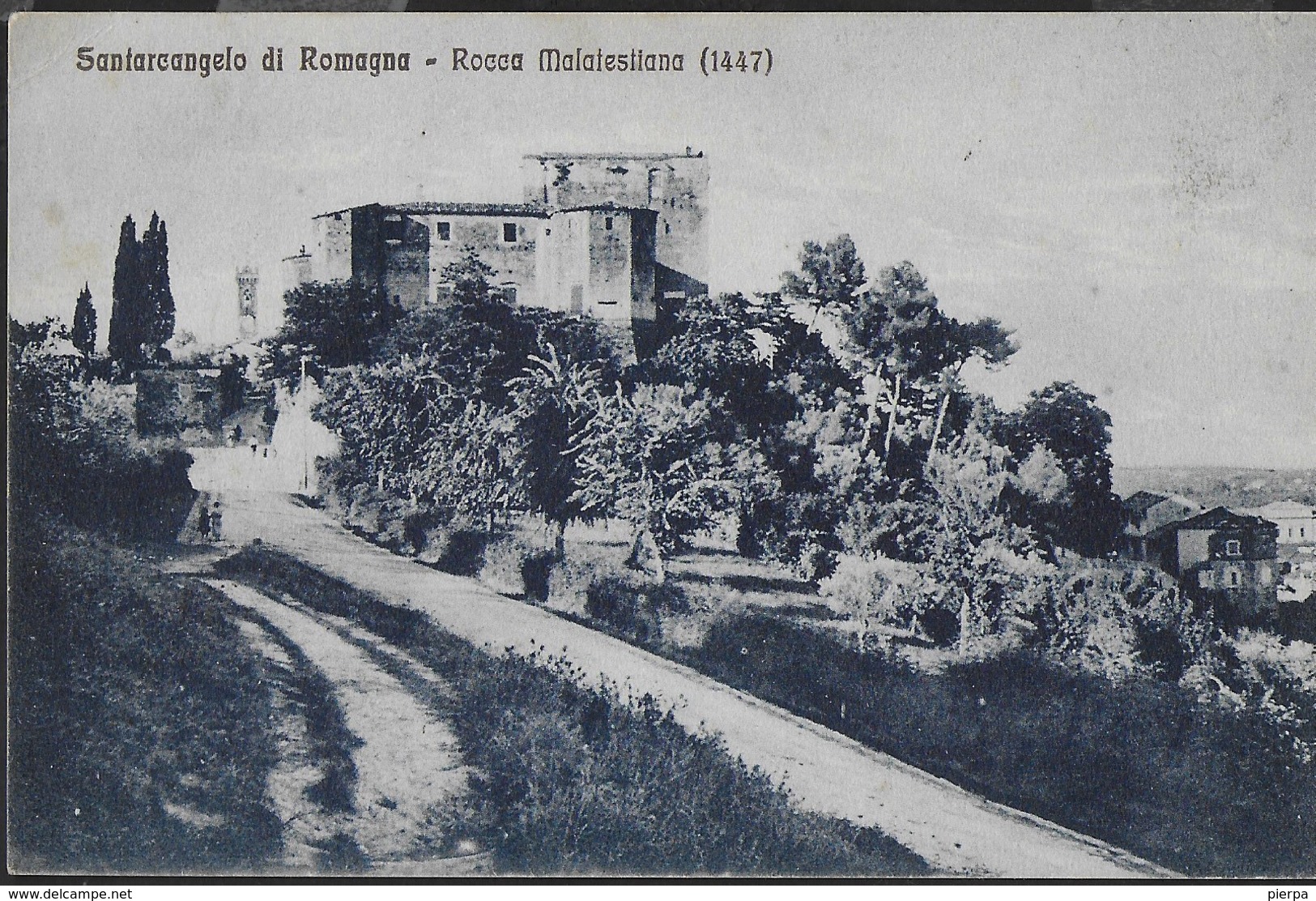 ROCCA MALATESTIANA - SANTARCANGELO DI ROMAGNA - FORMATO PICCOLO - EDIZ. GIORGETTI - VIAGGIATA 13.09.1929 - Castelli