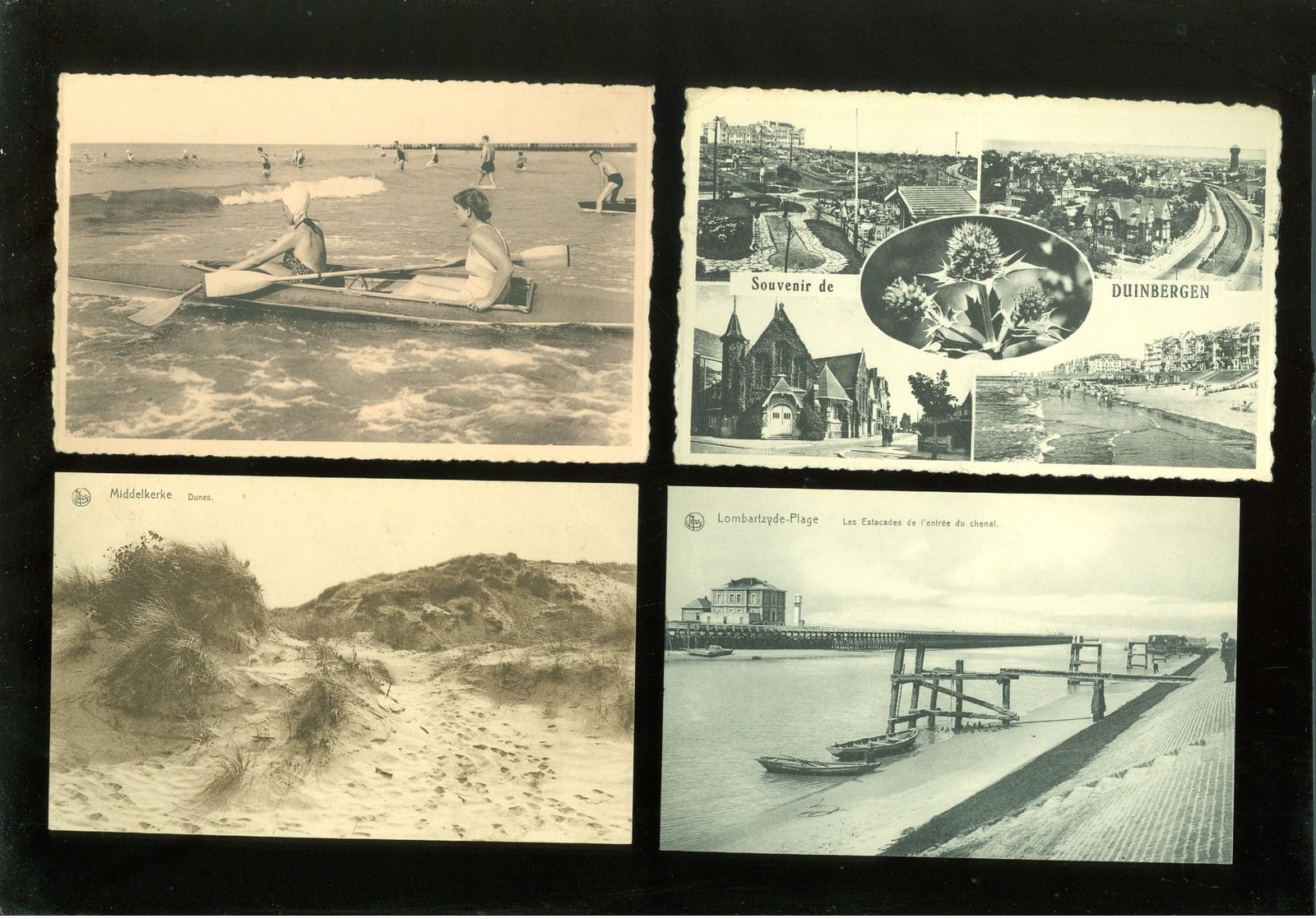Lot de 60 cartes postales de Belgique  la côte      Lot van 60 postkaarten van België kust - 60 scans