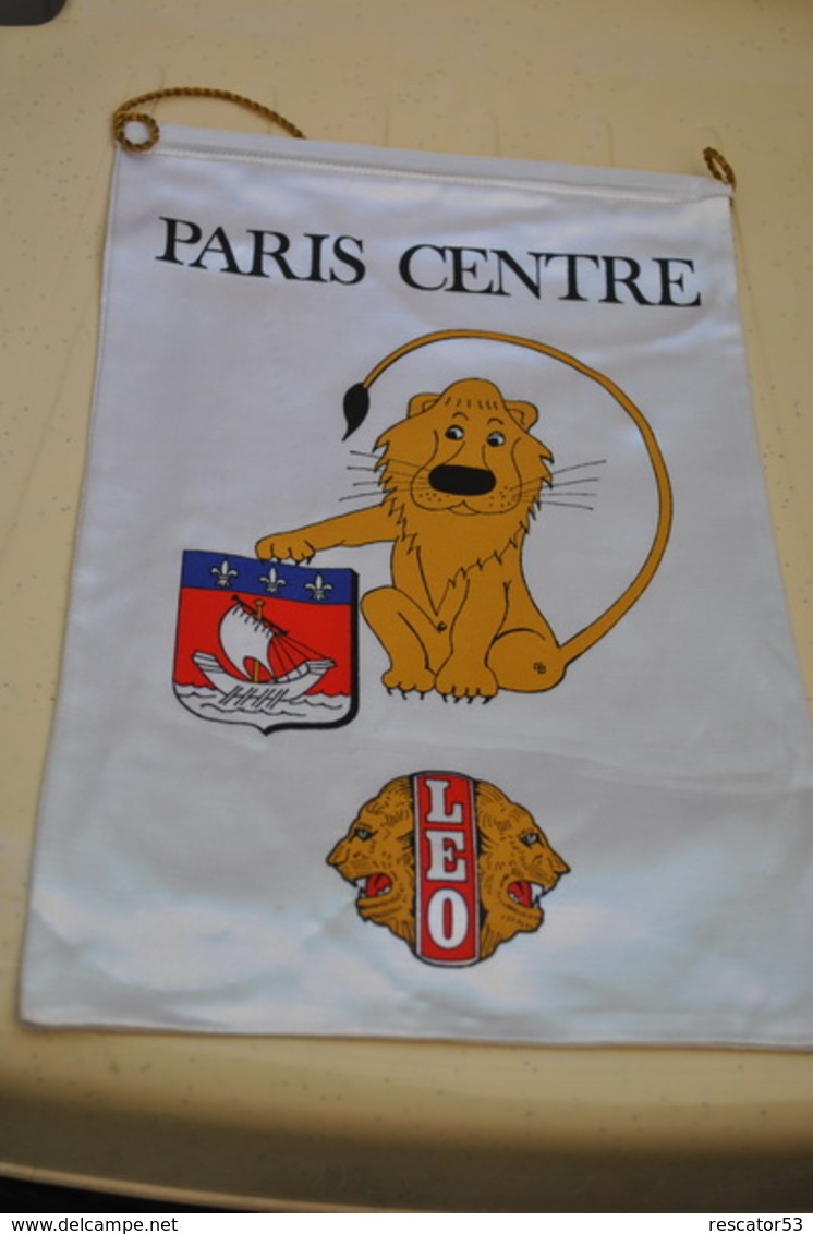 Rare Fanion Lion's Club Paris Centre - Sonstige & Ohne Zuordnung