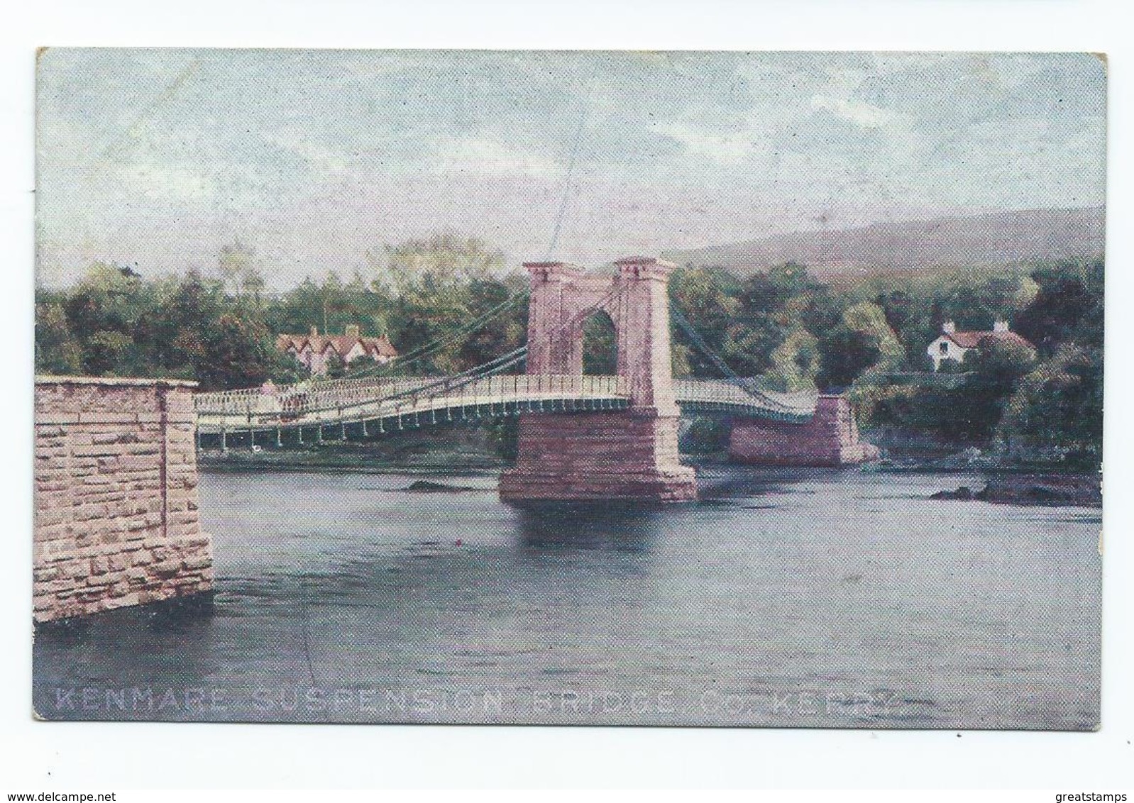 Ireland Postcard Kenmare Suspension Bridge Co.kerry. No Publisher Unused - Kerry