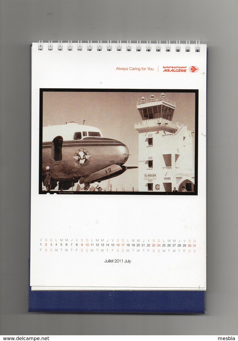 CALENDRIER  AIR  ALGERIE  2011  Avec Des Photos D'avions De La Cie Air Algérie - Autres & Non Classés