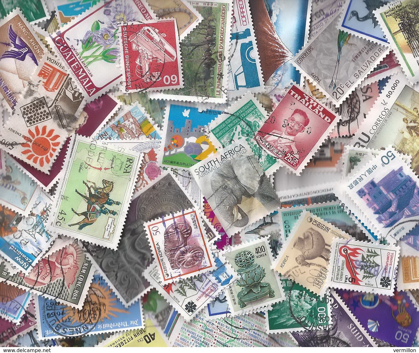 VRAC 4 - MONDE & EUROPE -  LOT DE + DE 999 TIMBRES  , NOMBREUX THEMES & ANCIENS = Environ 0.01 C Le TIMBRE - Collections