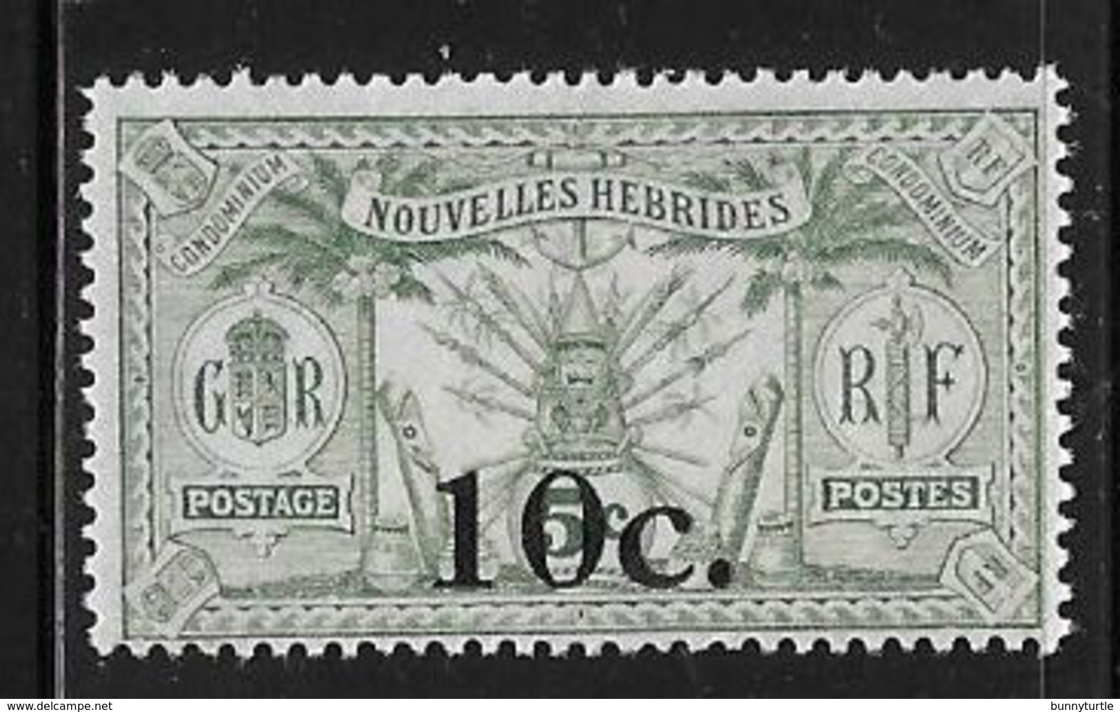 New Hebrides French 1924 10c On 5c MNH - Neufs