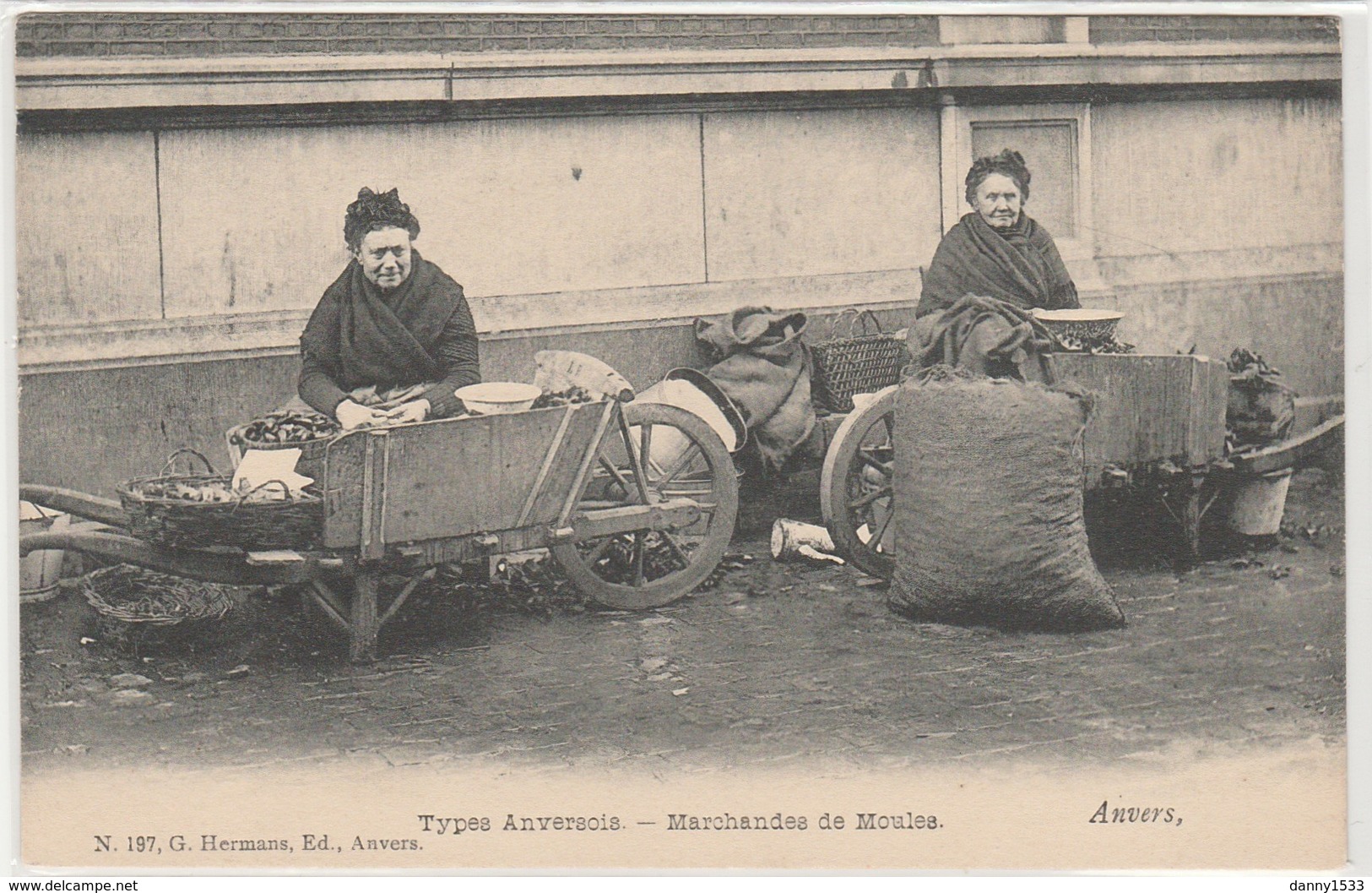 Antwerpen Types Anversois Mosselhandelaarsters / Mosselen - Antwerpen