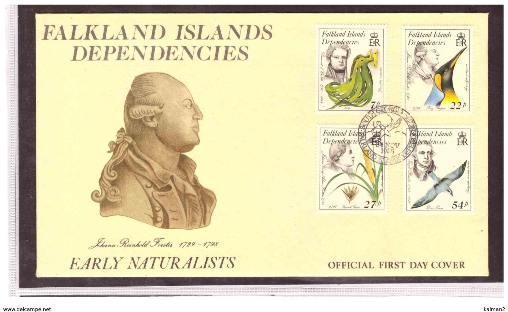 TEM8909   -   FALKLANDS ISL. DEPENDENCIES    /    FDC  Y&T. Nr. 149/152 - Falkland