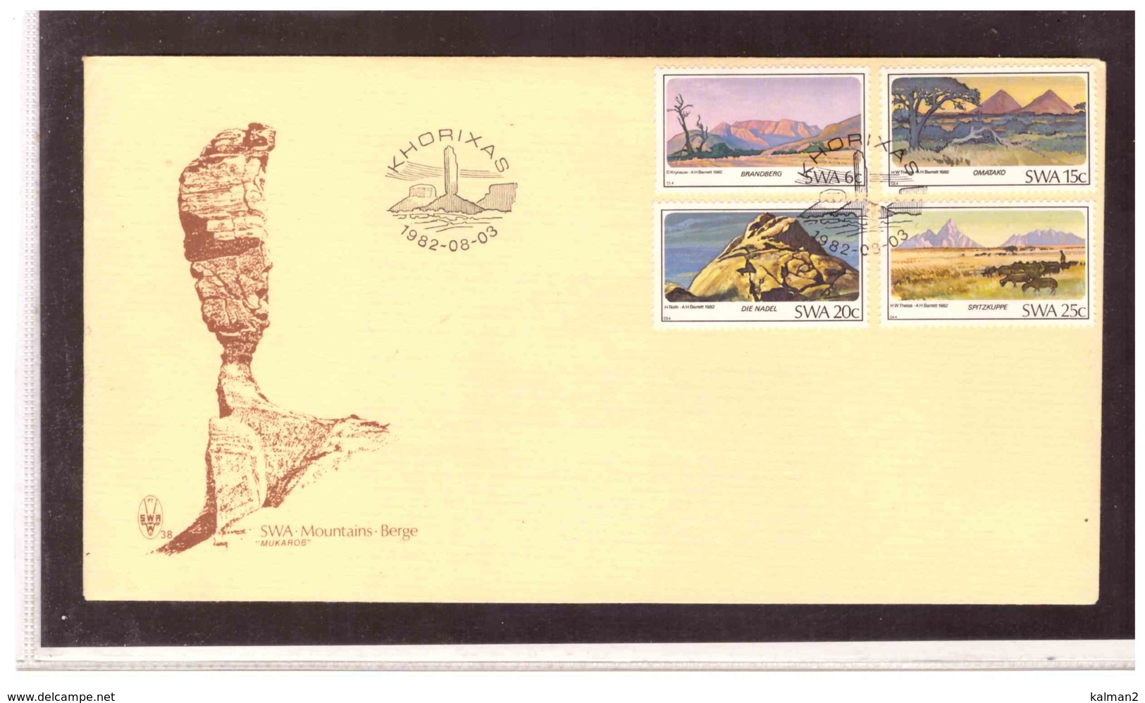 TEM10135     -    S.W.A.     /   FDC  Y&T.  Nr.   481/484 - Africa Del Sud-Ovest (1923-1990)