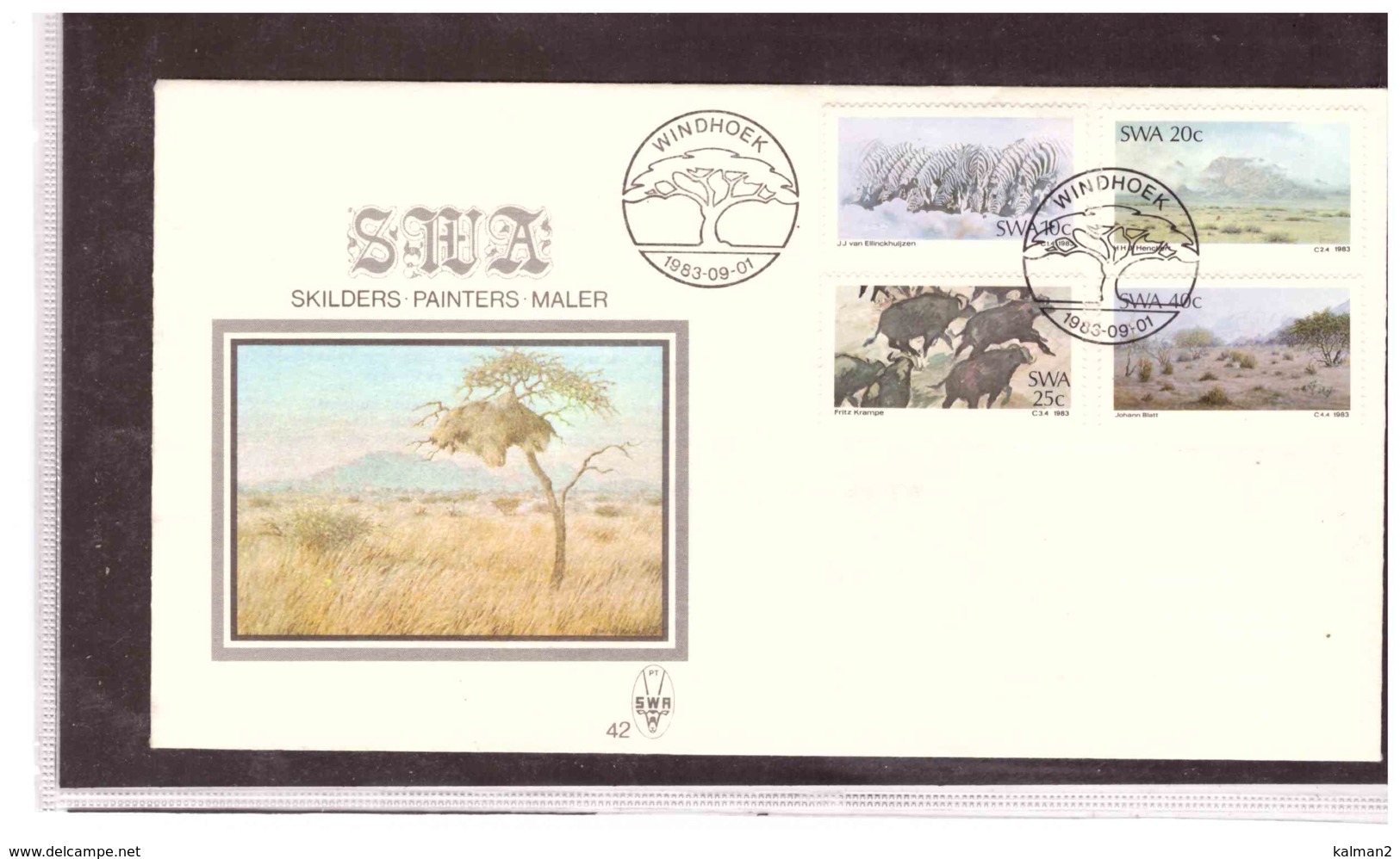 TEM10134     -    S.W.A.     /   FDC  Y&T.  Nr.   498/501 - Africa Del Sud-Ovest (1923-1990)