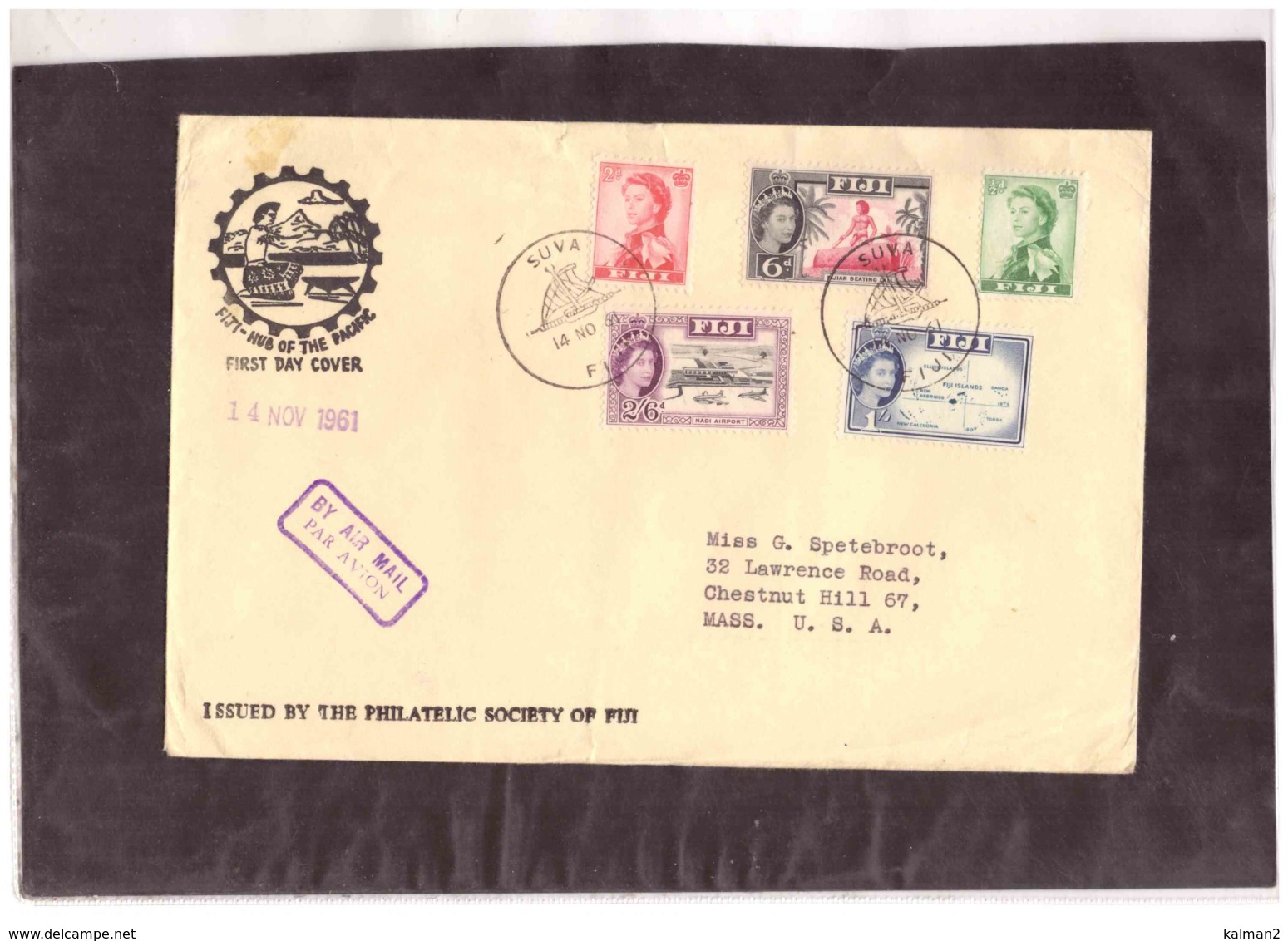 TEM10123    -    FIJI        /   FDC   SG. Nr. 298+302+303+306+307 - Fiji (...-1970)