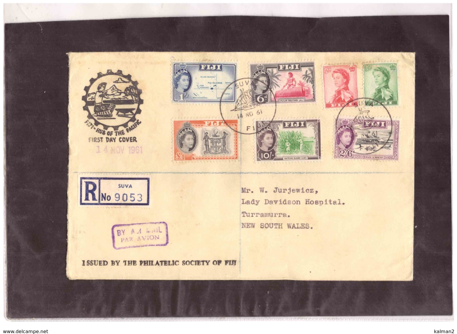 TEM10122    -    FIJI        /   FDC   SG. Nr. 209+301+303+306+307+309+310 - Fiji (...-1970)