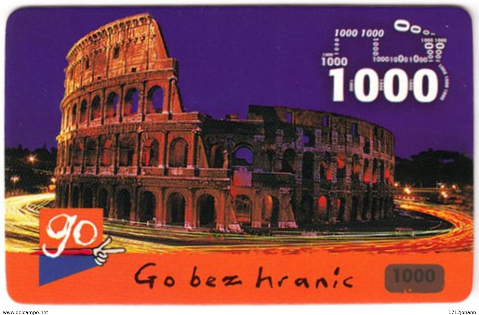 CZECH REP. D-137 Prepaid Go - Landmark, Rome, Colosseum - Used - Tschechische Rep.