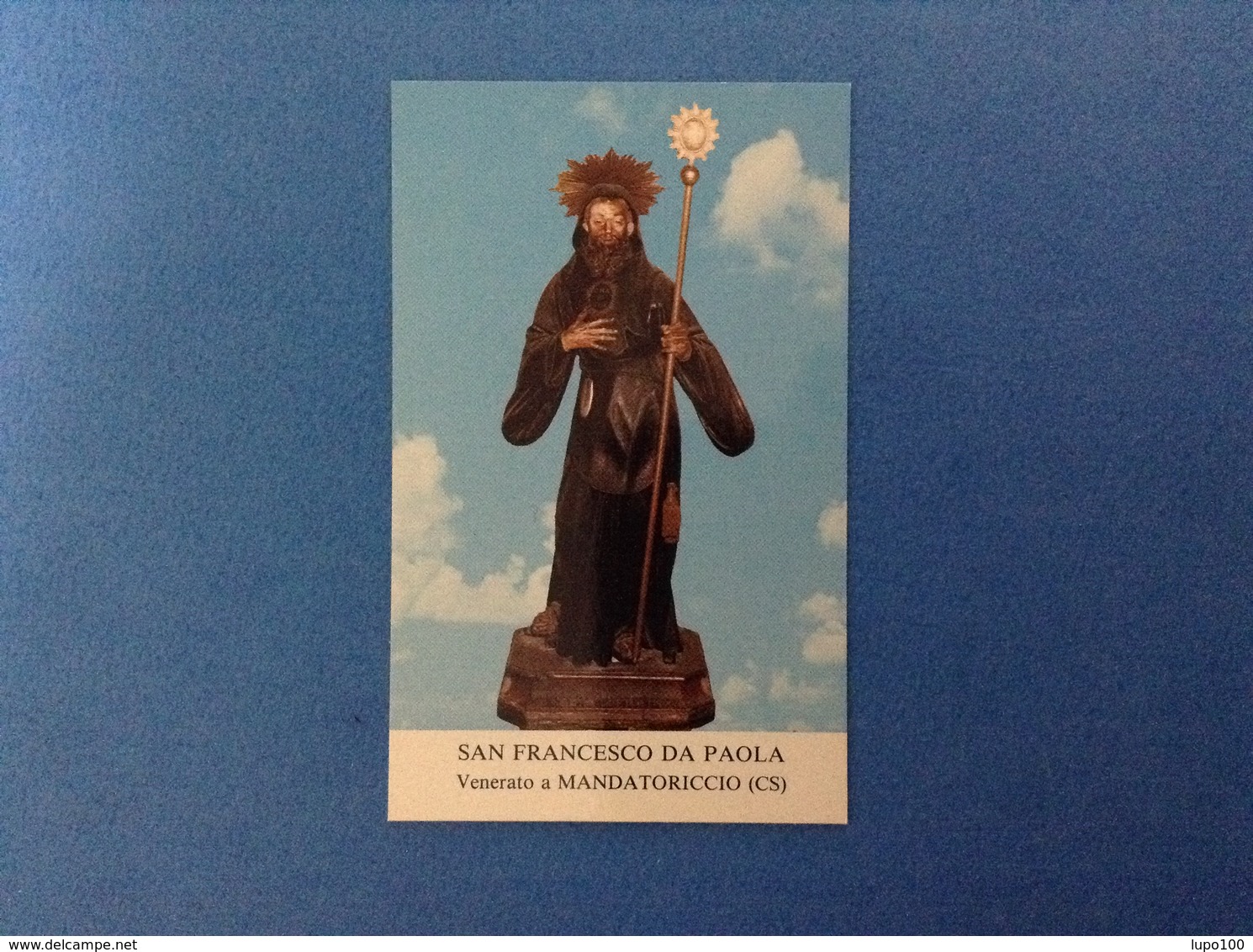 SANTINO HOLY CARD SAN FRANCESCO DA PAOLA - Santini