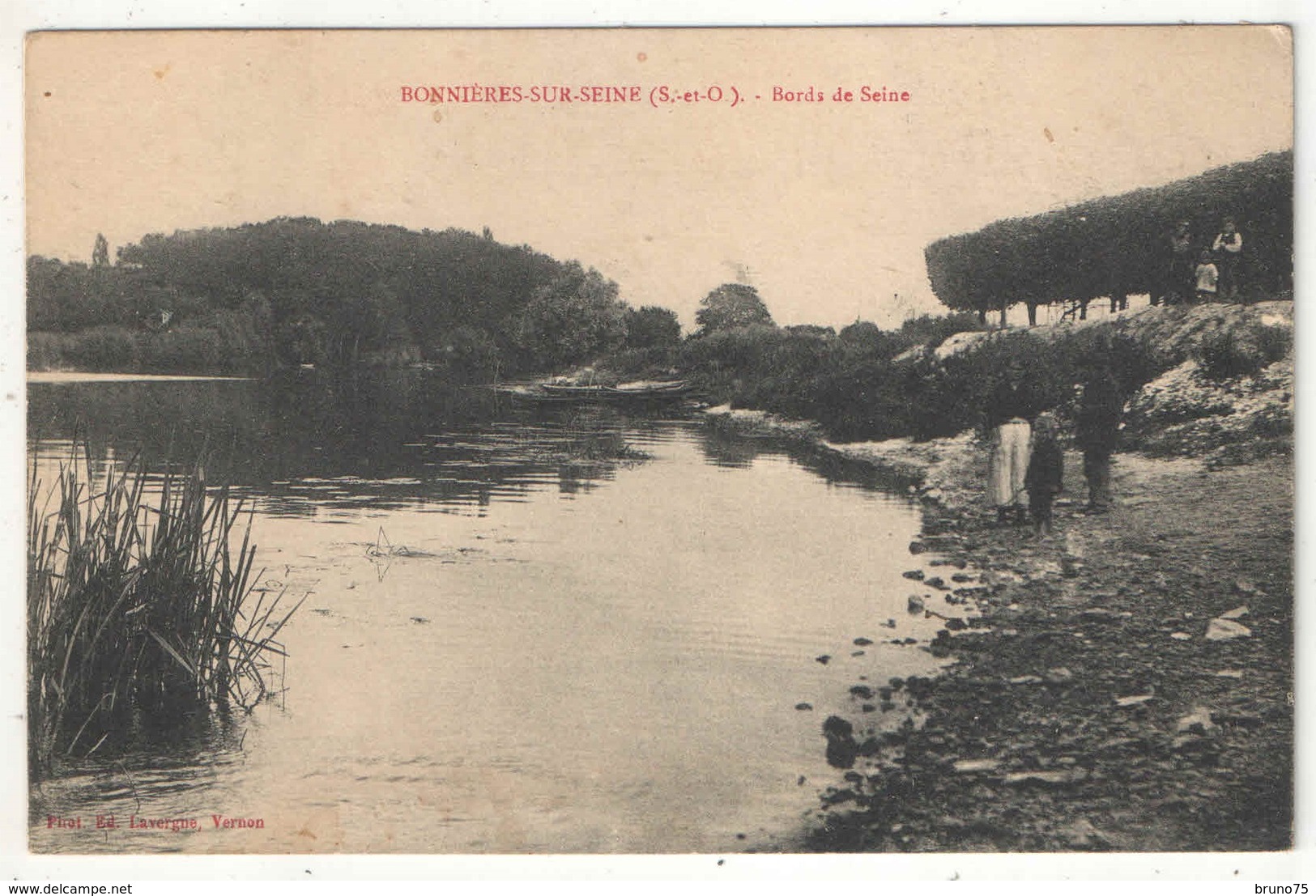 78 - BONNIERES-SUR-SEINE - Bords De Seine - Edition Lavergne - 1924 - Bonnieres Sur Seine