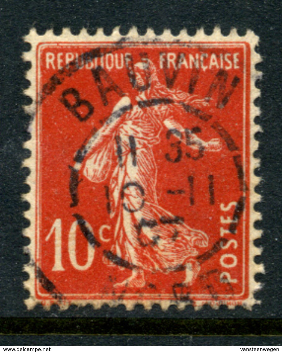 France Y&T 138 ° Bauvin - 1906-38 Semeuse Camée