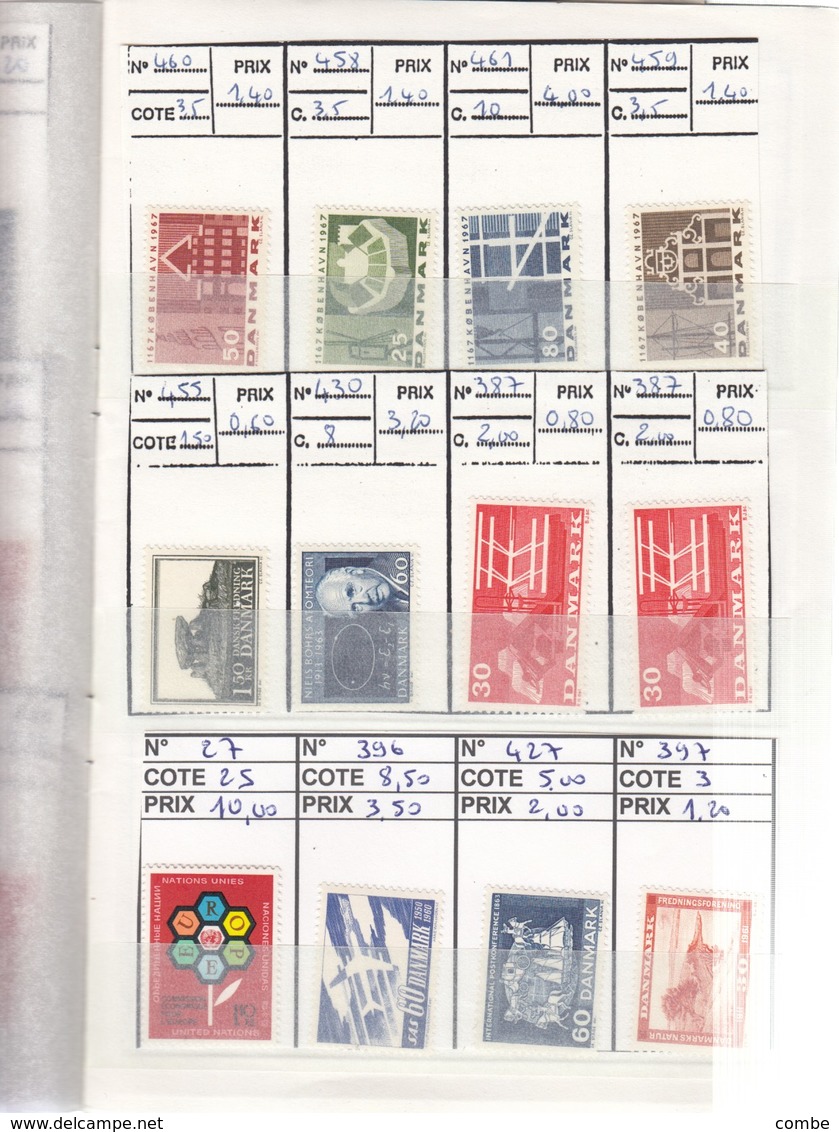 VIEUX CARNET CIRCULATION. TIMBRES NEUFS**,  DANMARK, UN, ROMANA, NORGE, CCCP 19 SCANS - Collections (sans Albums)