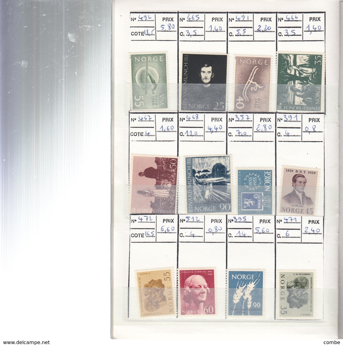 VIEUX CARNET CIRCULATION. TIMBRES NEUFS**,  DANMARK, UN, ROMANA, NORGE, CCCP 19 SCANS