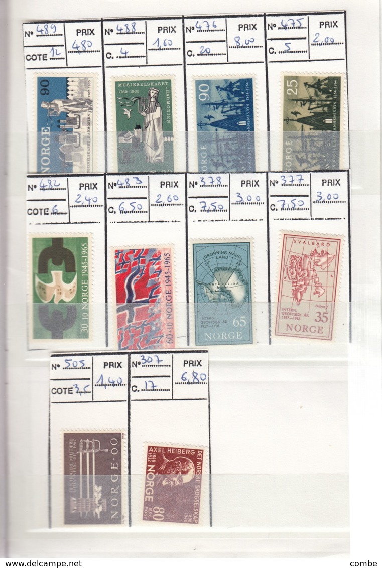 VIEUX CARNET CIRCULATION. TIMBRES NEUFS**,  DANMARK, UN, ROMANA, NORGE, CCCP 19 SCANS