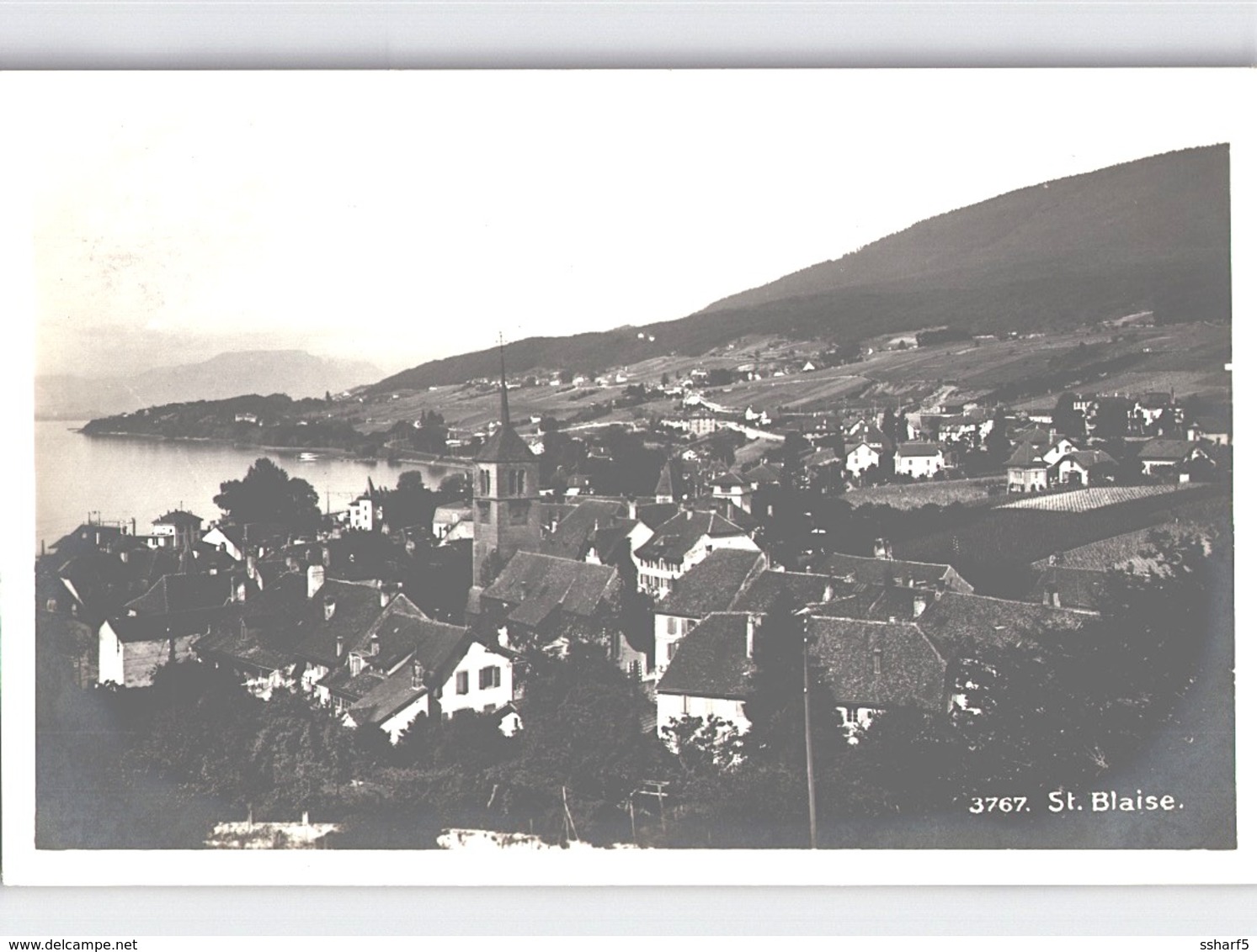 St- BLAISE Carte Photo PANORAMA Env. 1924 - Saint-Blaise