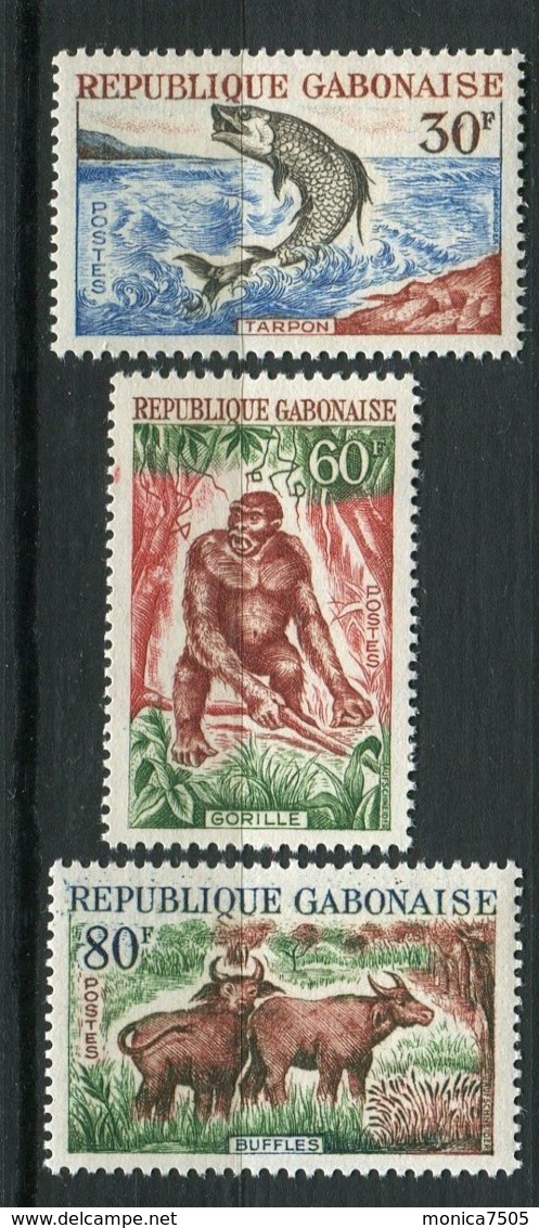 GABON ( POSTE ) : Y&T N°  171/173  TIMBRES  NEUFS  SANS  TRACE  DE  CHARNIERE . - Gabon (1960-...)