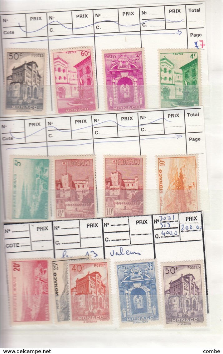 VIEUX CARNET CIRCULATION. TIMBRES  NEUFS**,  MONACO  17 SCANS - Collections, Lots & Séries