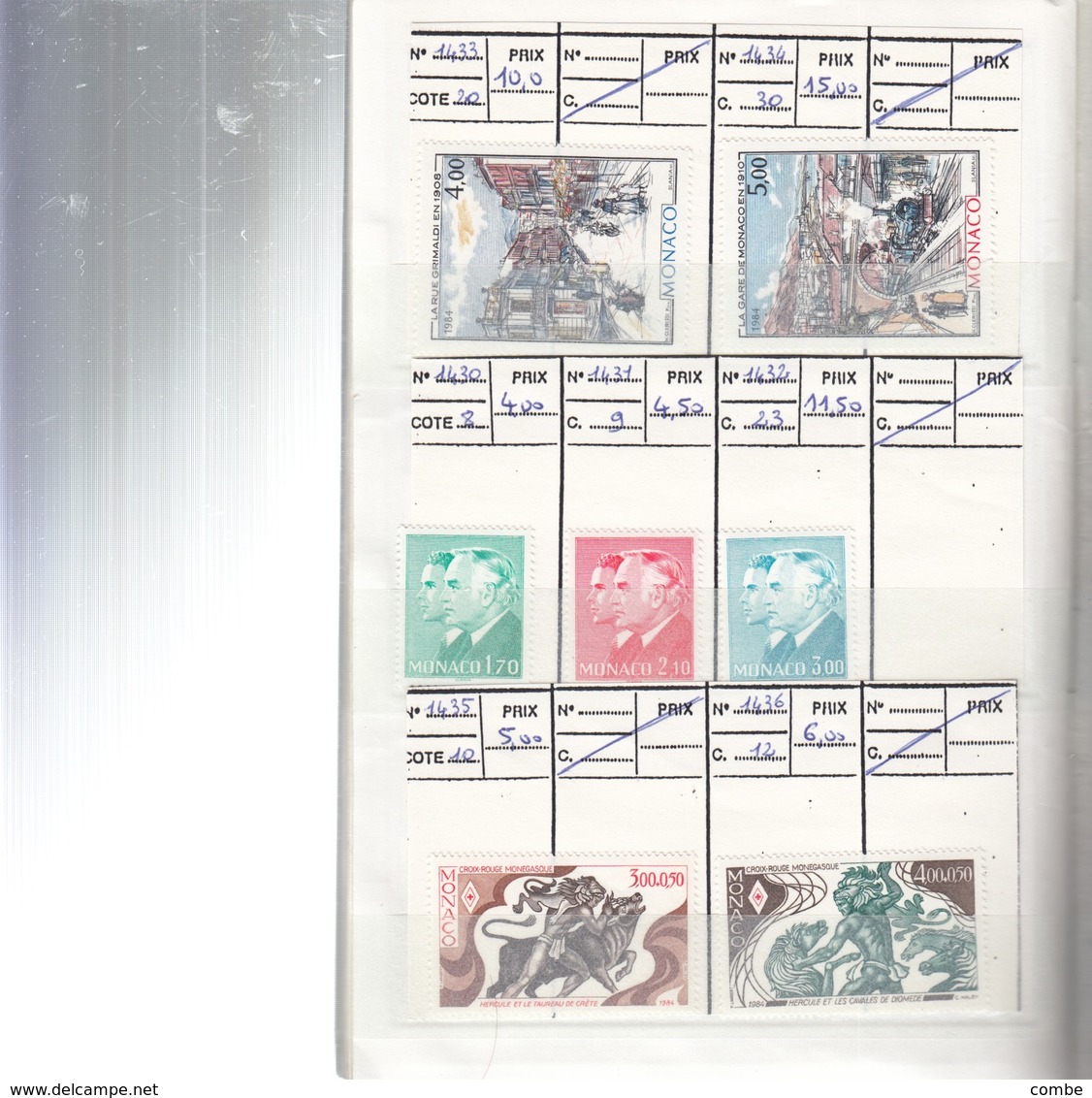 VIEUX CARNET CIRCULATION. TIMBRES  NEUFS**,  MONACO  17 SCANS