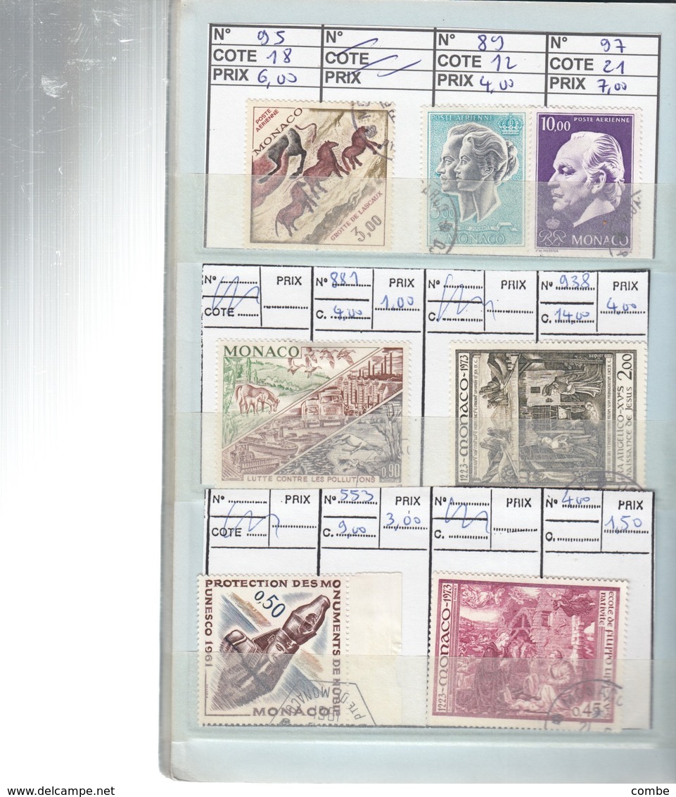 VIEUX CARNET CIRCULATION. TIMBRES   NEUFS** ET OBLITERES,  MONACO ANDORRE  15 SCANS