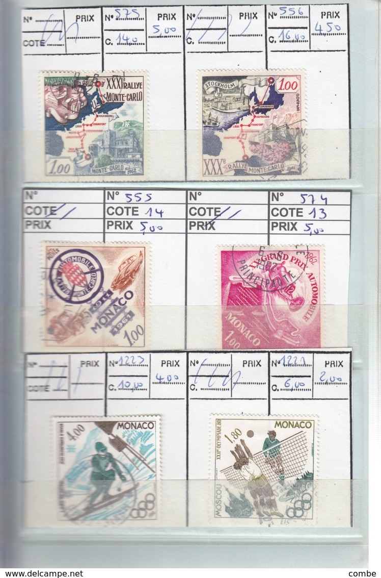 VIEUX CARNET CIRCULATION. TIMBRES   NEUFS** ET OBLITERES,  MONACO ANDORRE  15 SCANS