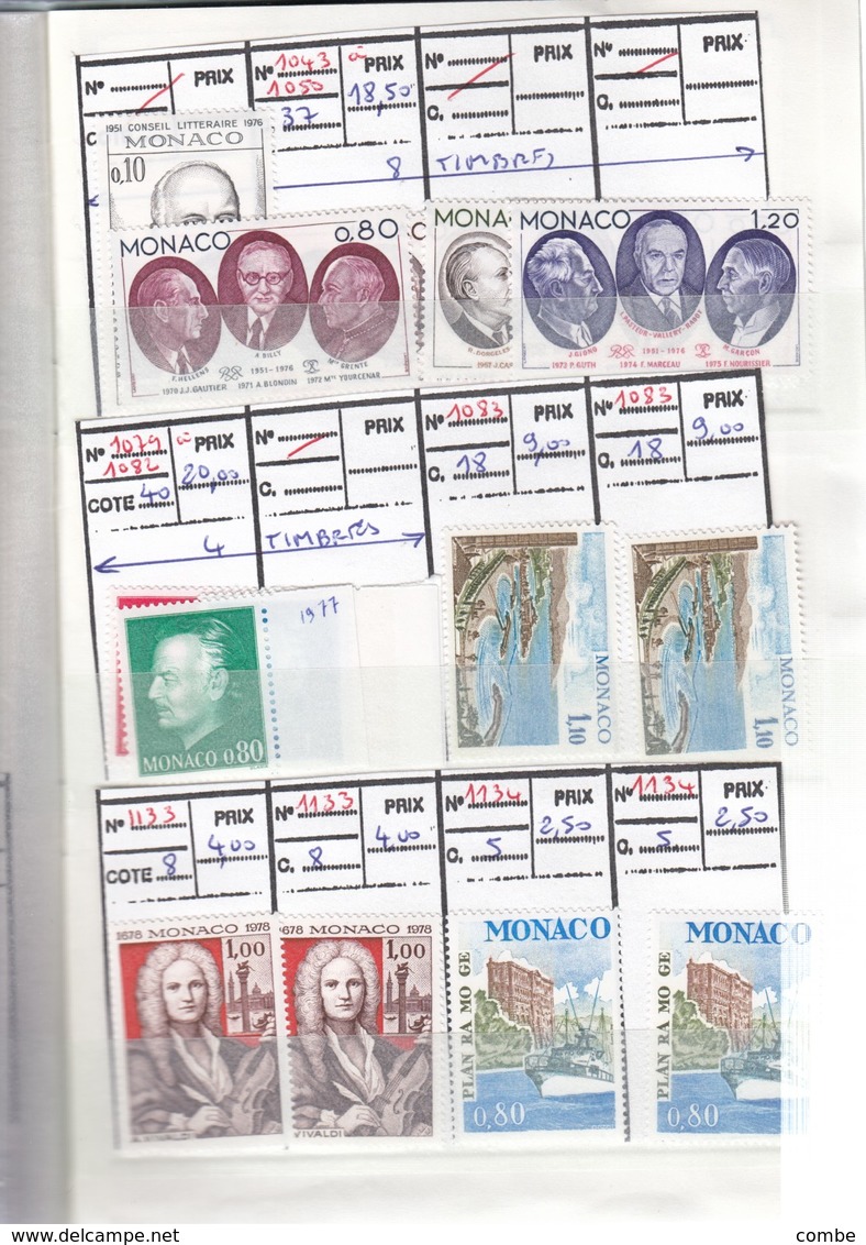 VIEUX CARNET CIRCULATION. TIMBRES   NEUFS** ,  MONACO ANDORRE  13 SCANS - Collections, Lots & Séries