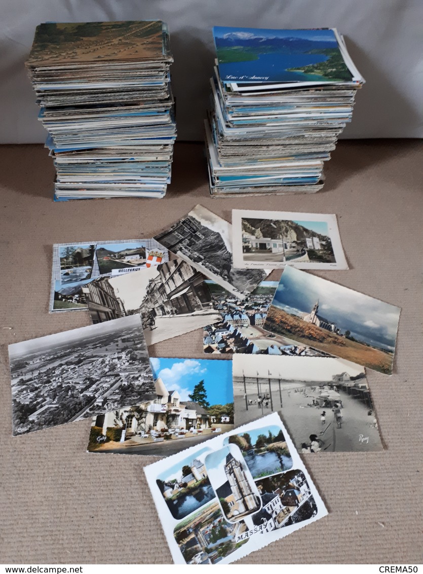 Lot De 900 Cartes De France (semi Modernes Grand Formats Et Modernes) - 500 Postcards Min.