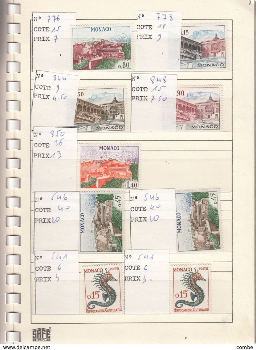 VIEUX CARNET CIRCULATION SAFE. TIMBRES   NEUFS** ,  MONACO ANDORRE  11 SCANS