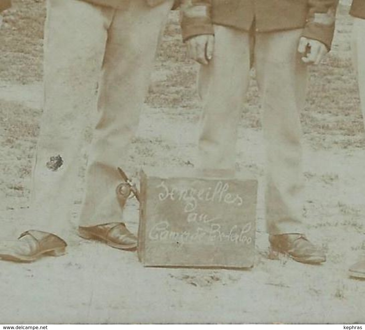 Superbe Carte Photo - SENZEILLES Au Camp De BEVERLOO - 7EME Régiment De Ligne - Cachet De La Poste 1905 - Oorlog, Militair