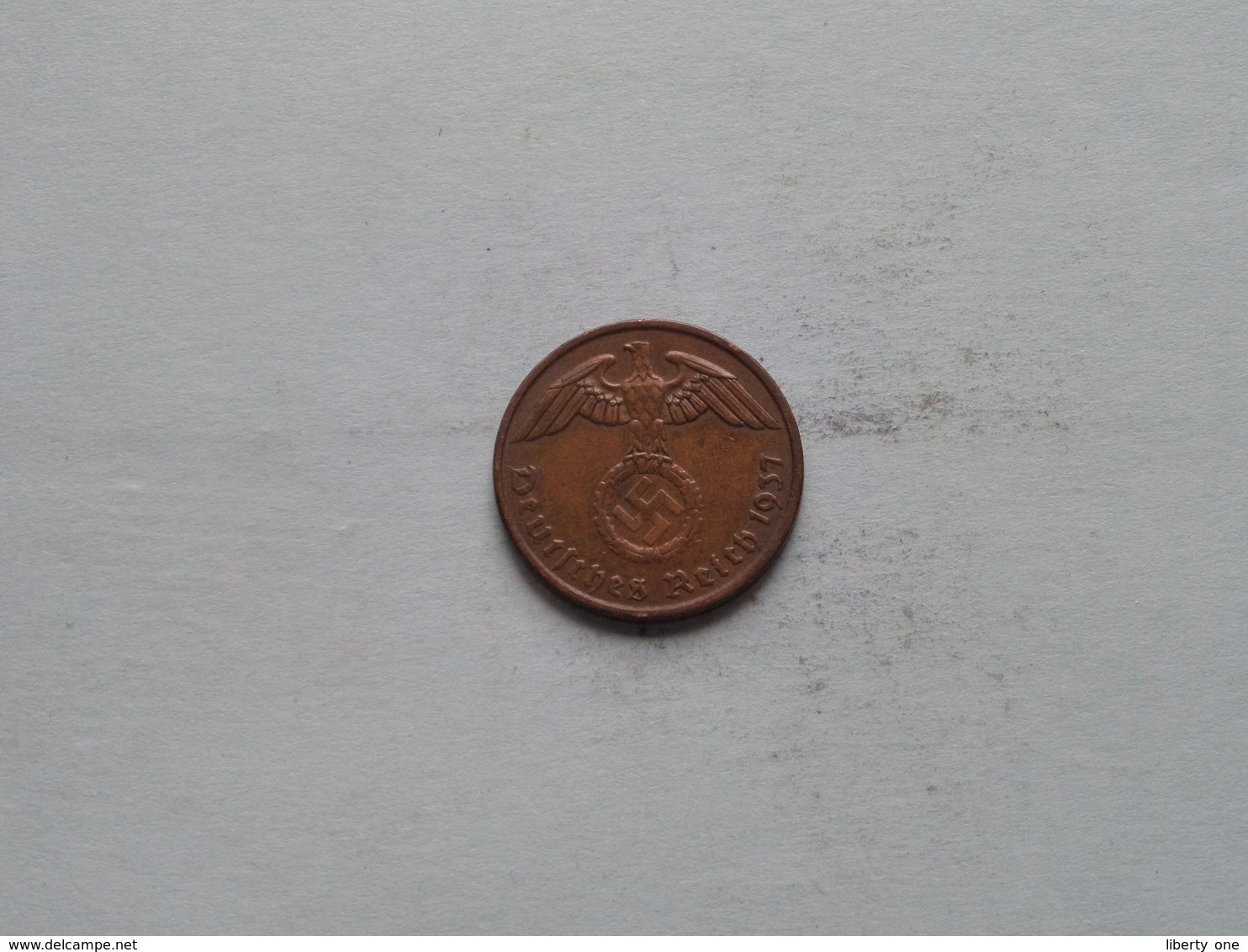 1937 A - 2 Reichspfennig / KM 90 ( Uncleaned Coin / For Grade, Please See Photo ) !! - 2 Reichspfennig