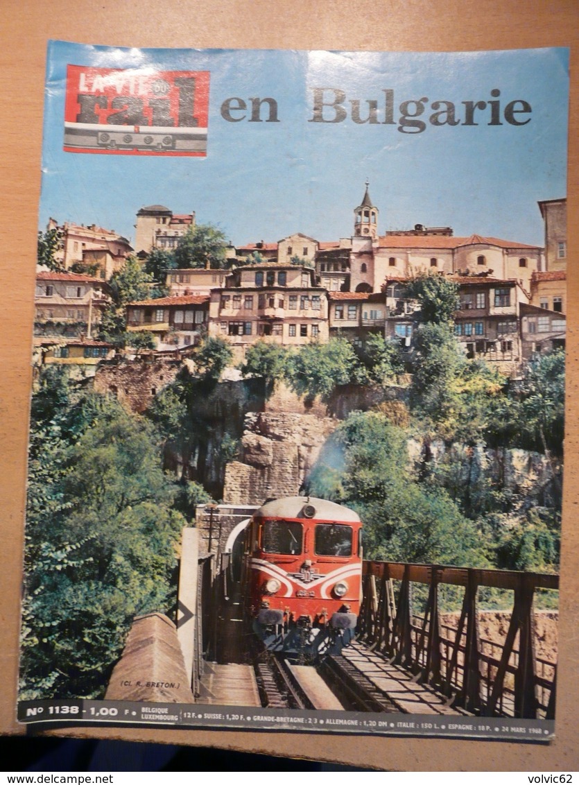 Vie Du Rail 1138 1968 Brecey Roussé Sofia Bulgarie Tourisme Nessèbre Chipka Plovdiv Tirnovo Rila - Trains