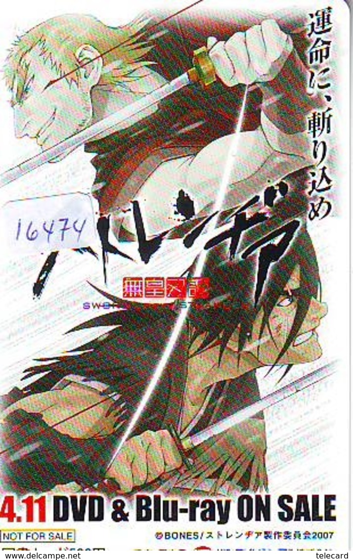 Carte Prépayée Japon * MANGA * SWORD OF THE STRANGER  (16.474)  COMIC * ANIME  Japan Prepaid Card CINEMA * FILM - Comics