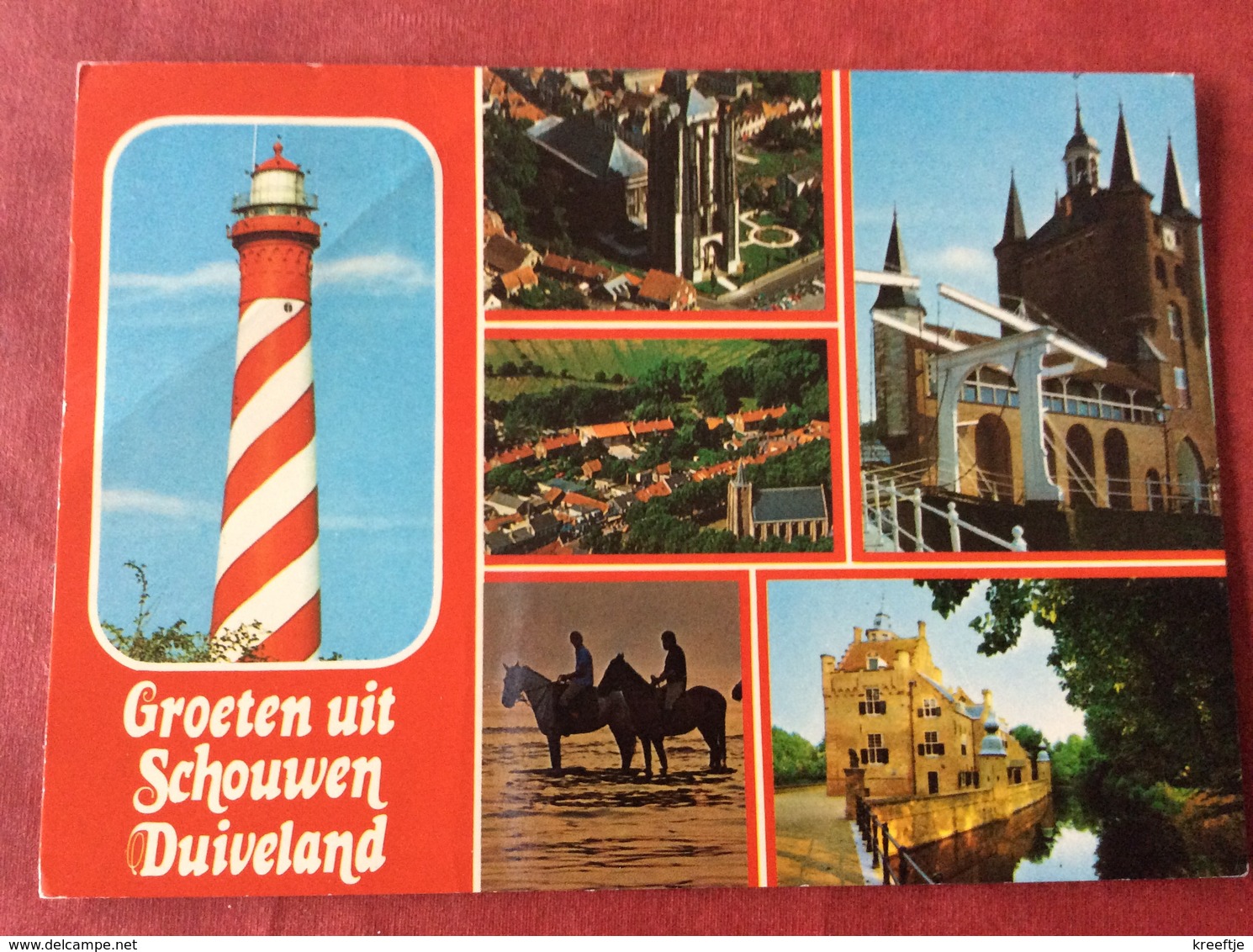 Nederland. Pays-Bas. Holland. Schouwen-Duiveland ( Vuurtoren Kerk Paard Cheval Horse Pferd ) - Andere & Zonder Classificatie