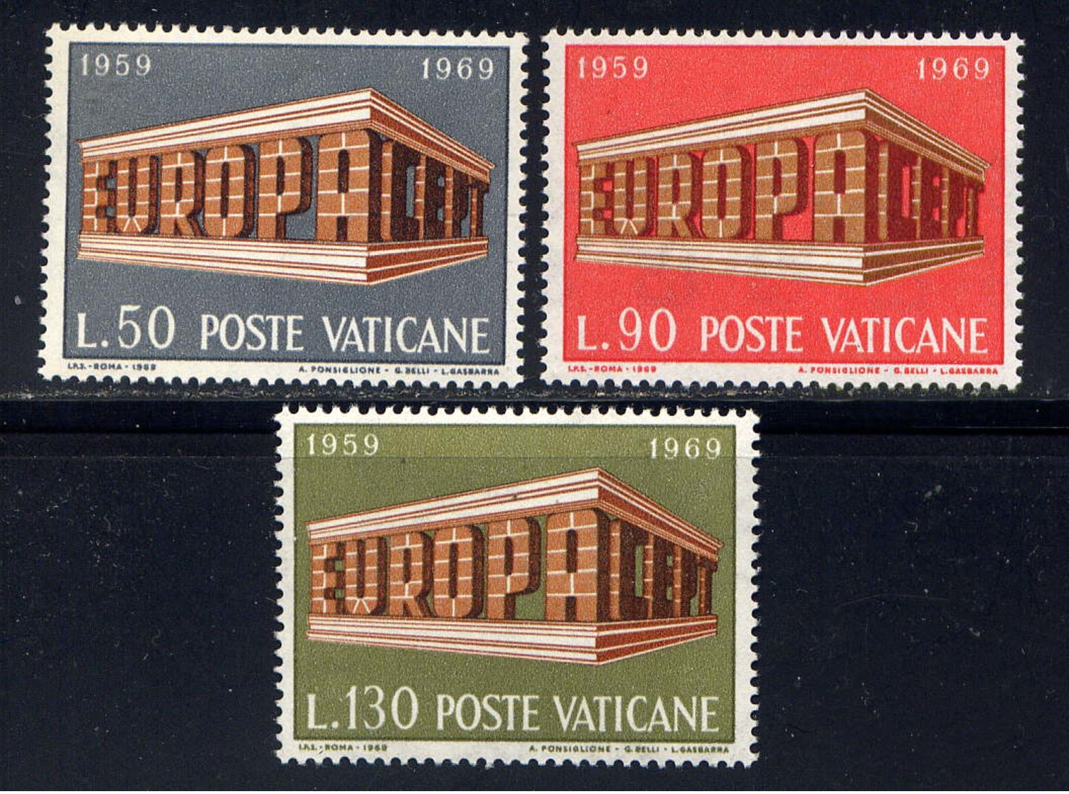 VATICAN - 488/490** - EUROPA - Unused Stamps