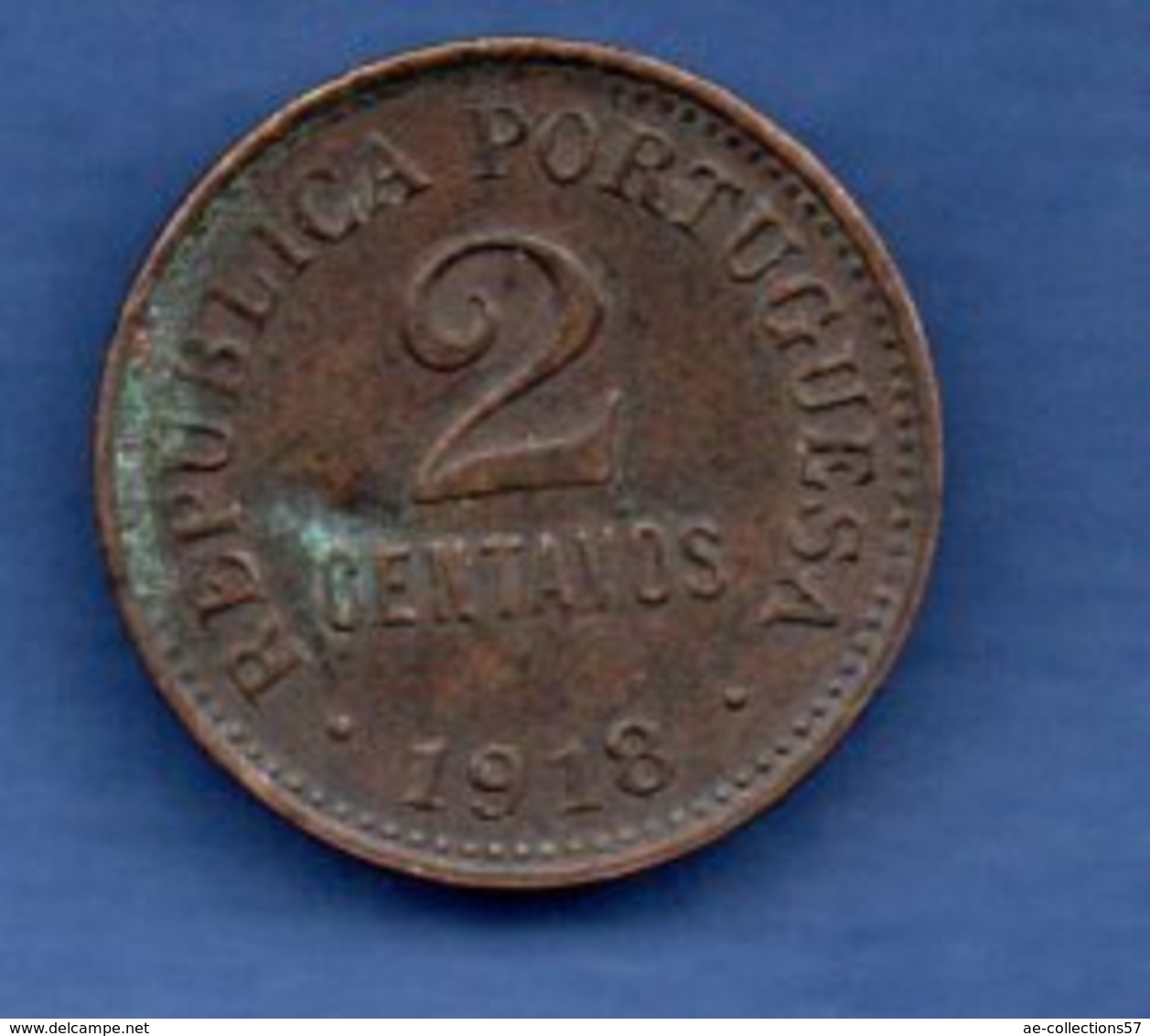 D / Portugal  -  2 Centavos 1918  -  Km # 568  -  état  TTB - Portugal