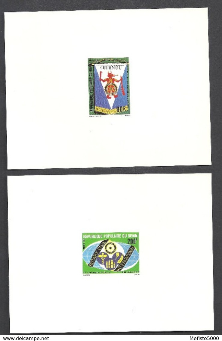 Benin 473/4 Set Epreuves De Luxe Rotary. 1981 Deluxe Proofs. - Rotary, Lions Club