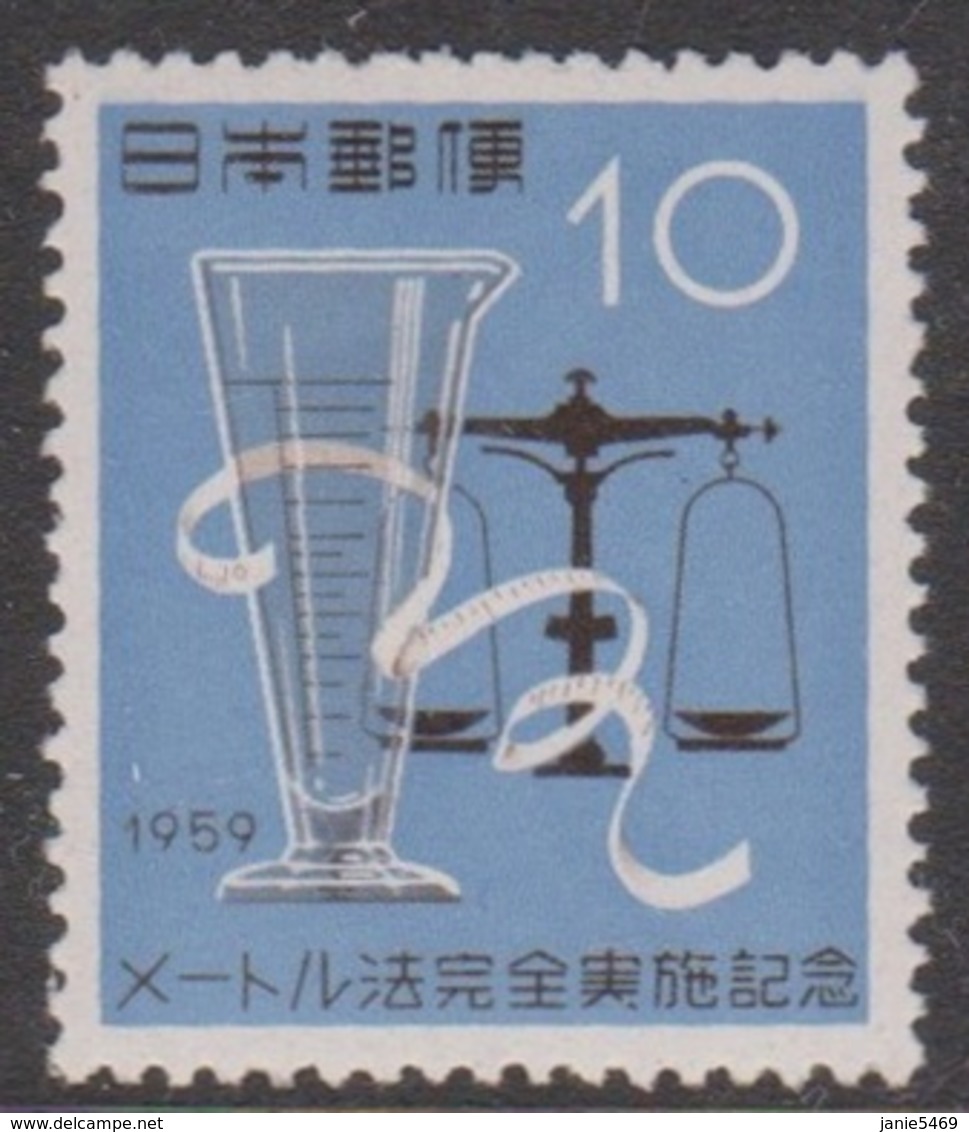 Japan SG804 1959 Adoption Metric System, Mint Never Hinged - Ongebruikt
