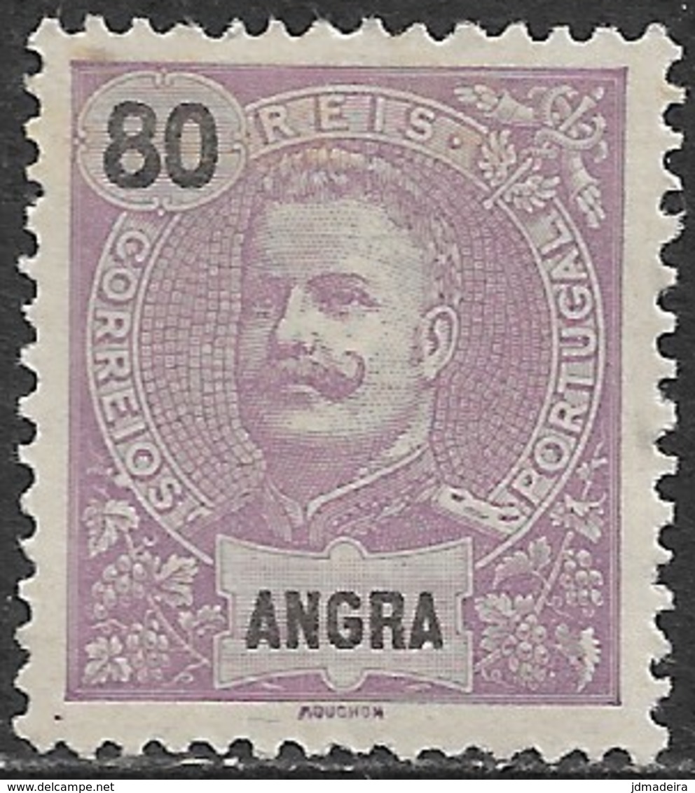 Angra – 1897 King Carlos 80 Réis - Angra