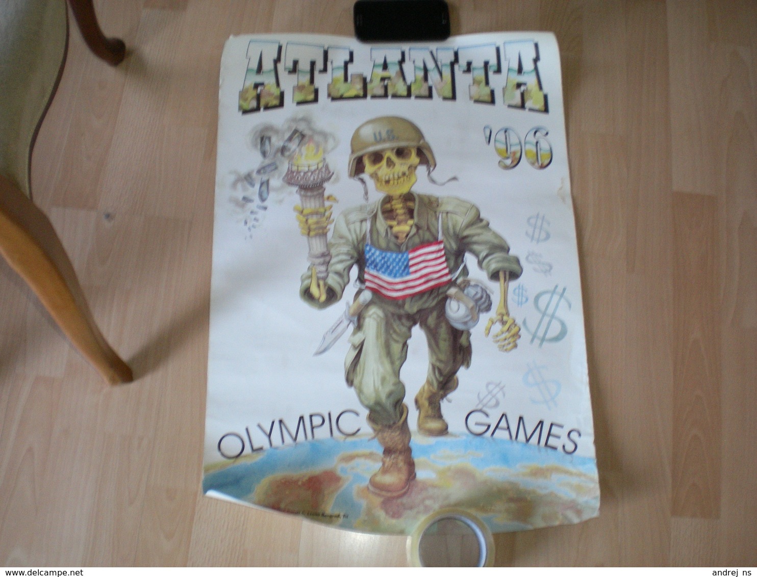 Poster Plakat Atlanta 1996 Olypmic Games Propaganda Big Format - Other & Unclassified