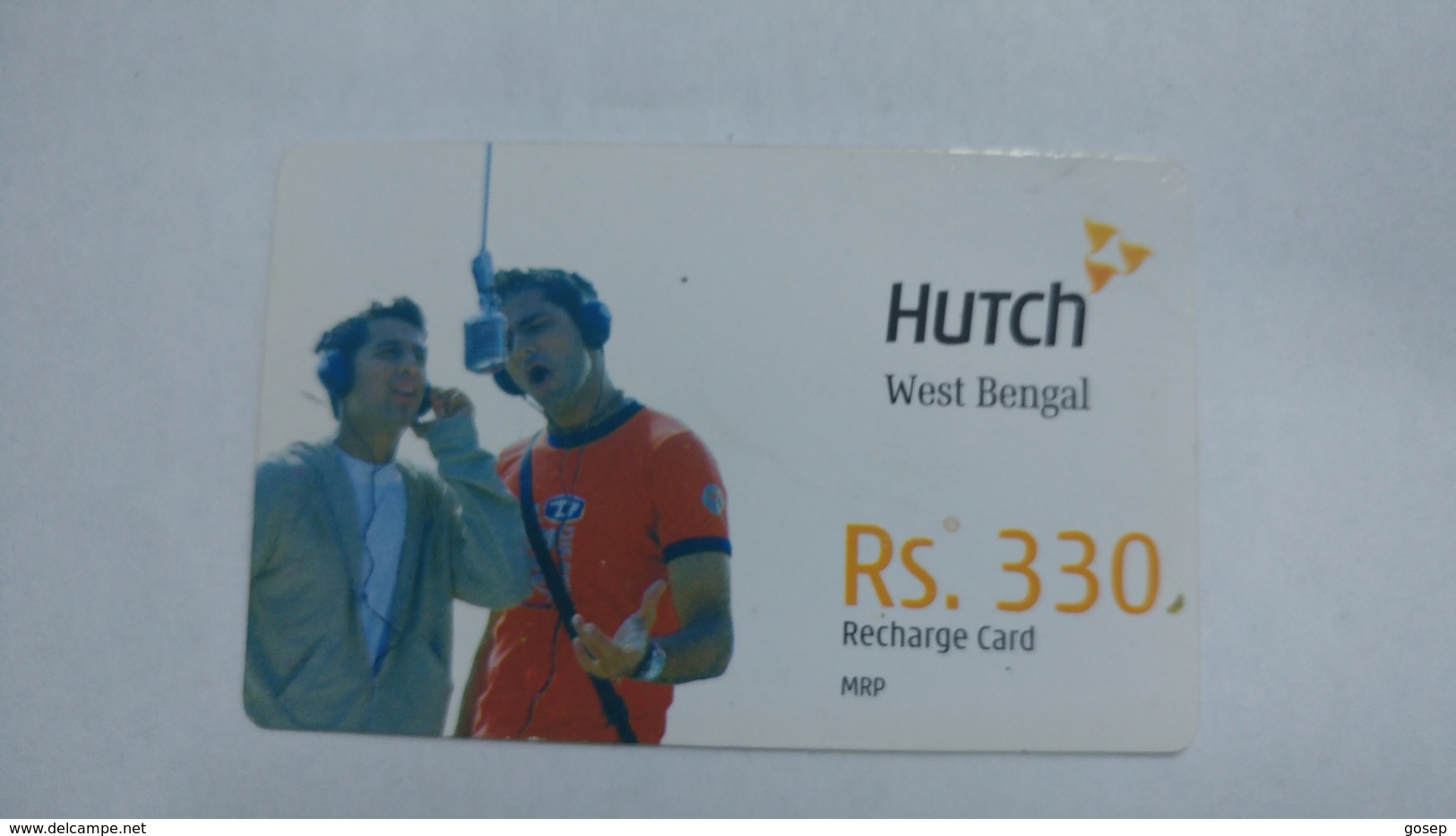India-hutch Prepiad-(11j)-prepiad-(rs.330)-(20/7/2008)-prepiad Card-used+1 Card Prepiad Free - Indien