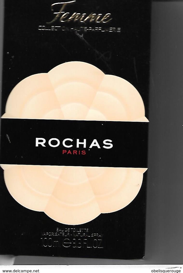 BOITE EAU DE  TOILETTE FEMME DE ROCHAS 100 ML - Sin Clasificación