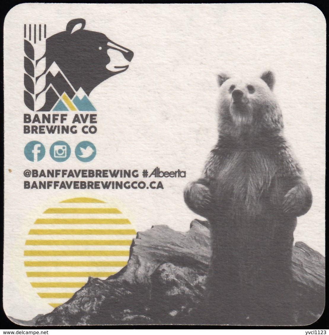 BEER MATS - Banf Ave Brewing Co (*) (BM108) - Beer Mats