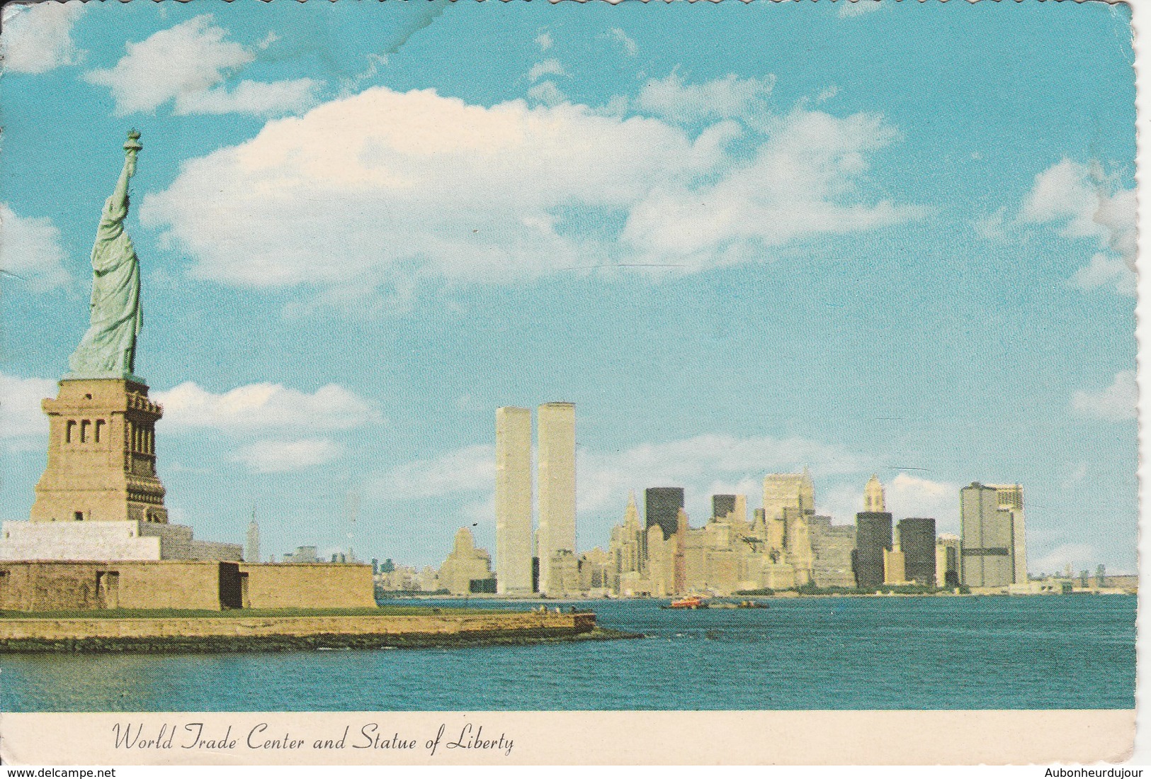 WORLD TRADE CENTER AND STATUE OF LIBERTY NEW YORK CITY 42H - World Trade Center