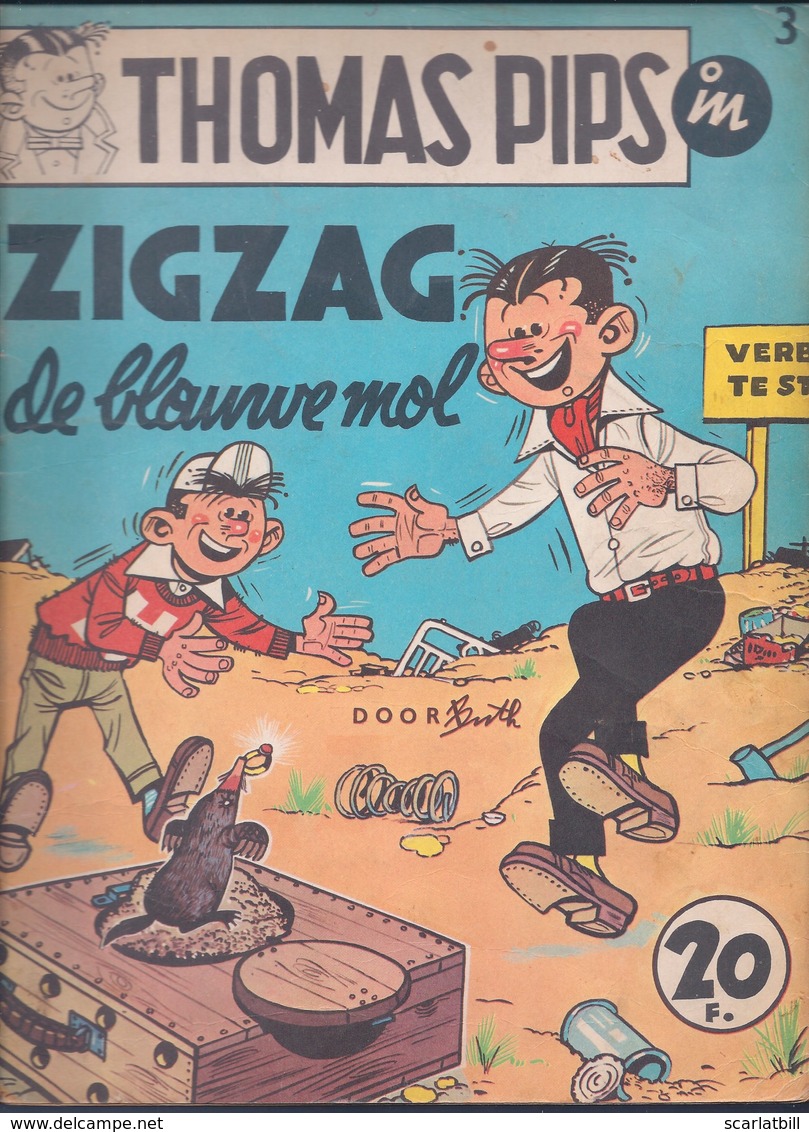 Thomas Pips 03: Zigzag De Blauwe Mol - [Buth] (Het Volk 1967) - Autres & Non Classés